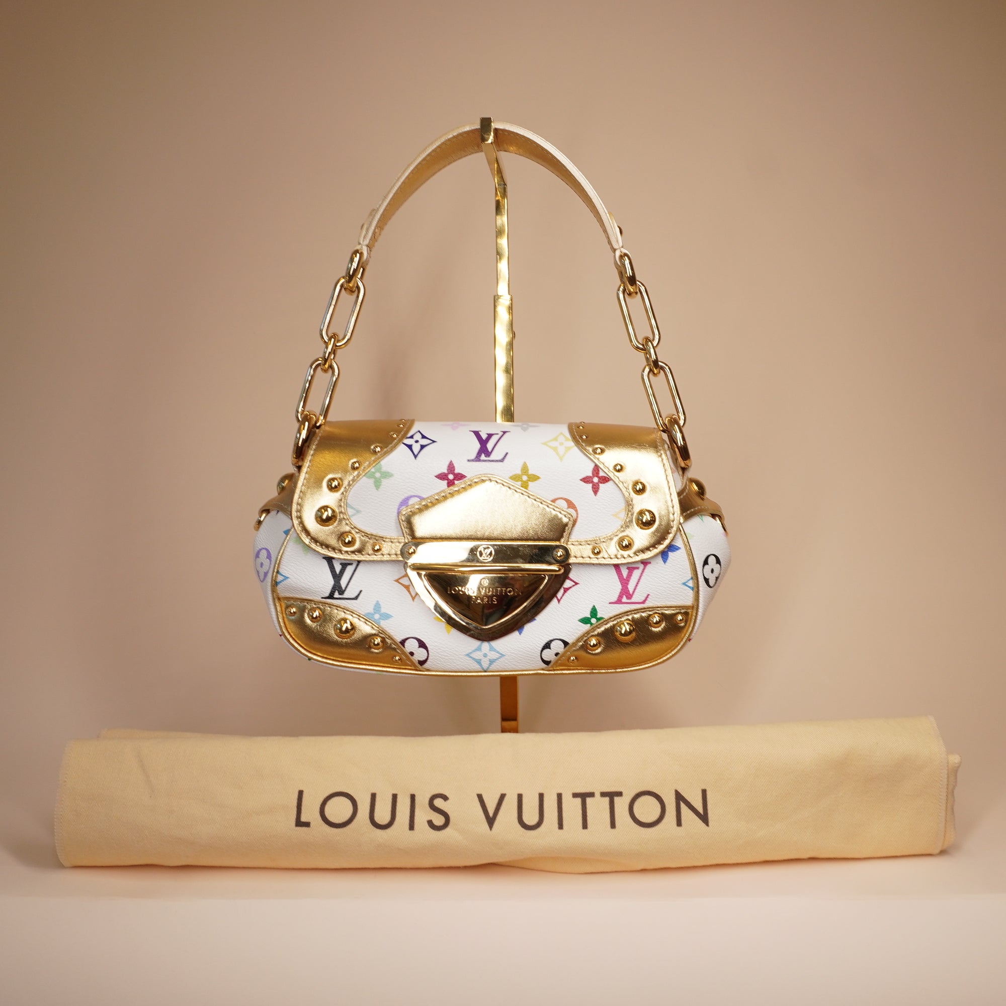 PRE-OWNED LV Murakami Marilyn Multicolor Monogram Canvas Shoulder Bag