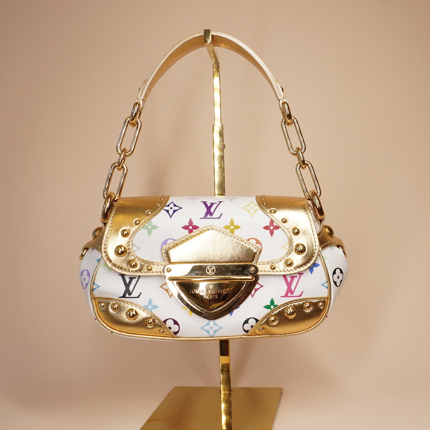 PRE-OWNED LV Murakami Marilyn Multicolor Monogram Canvas Shoulder Bag