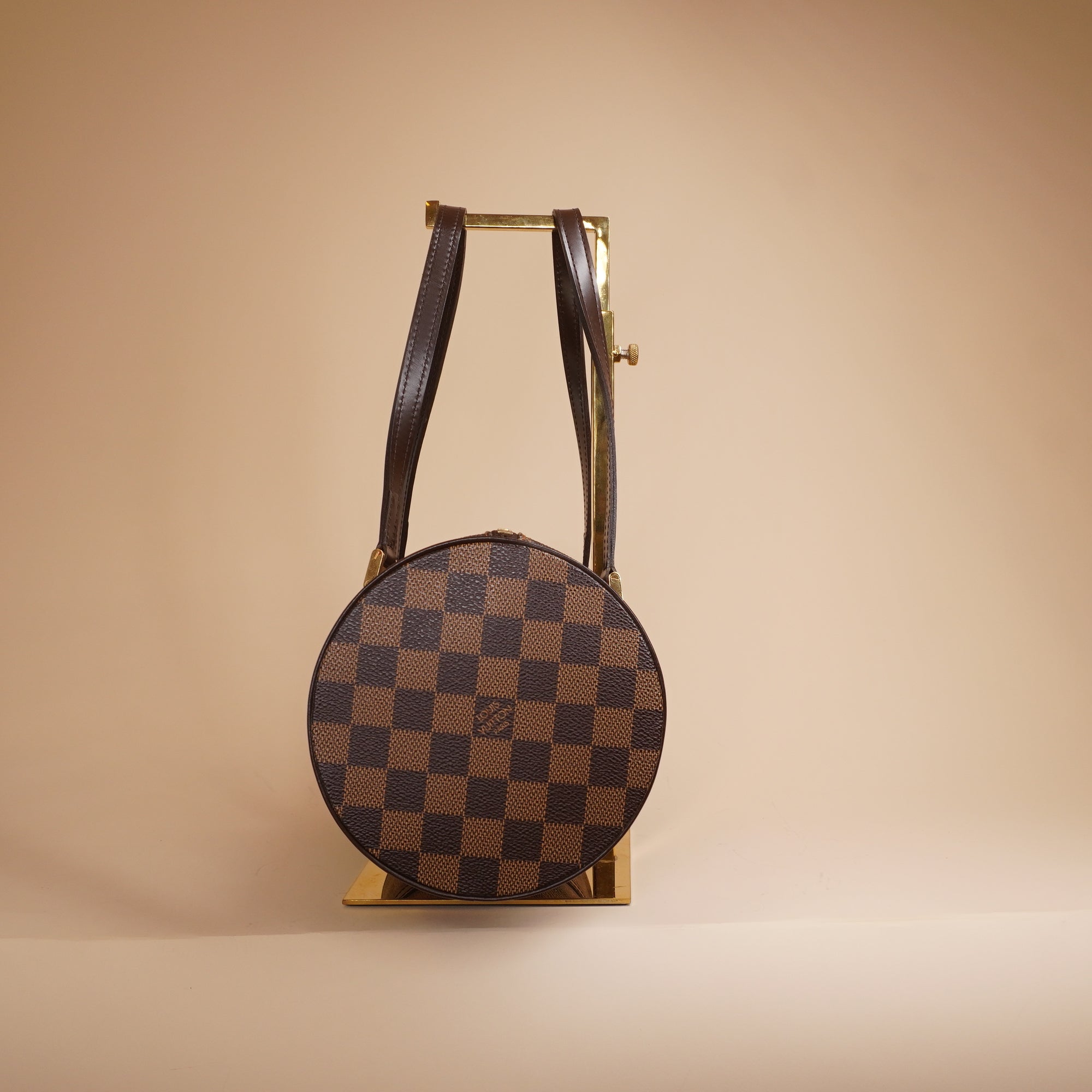 PRE-OWNED LV Damier Canvas Papillon 30 Bag with Pochette