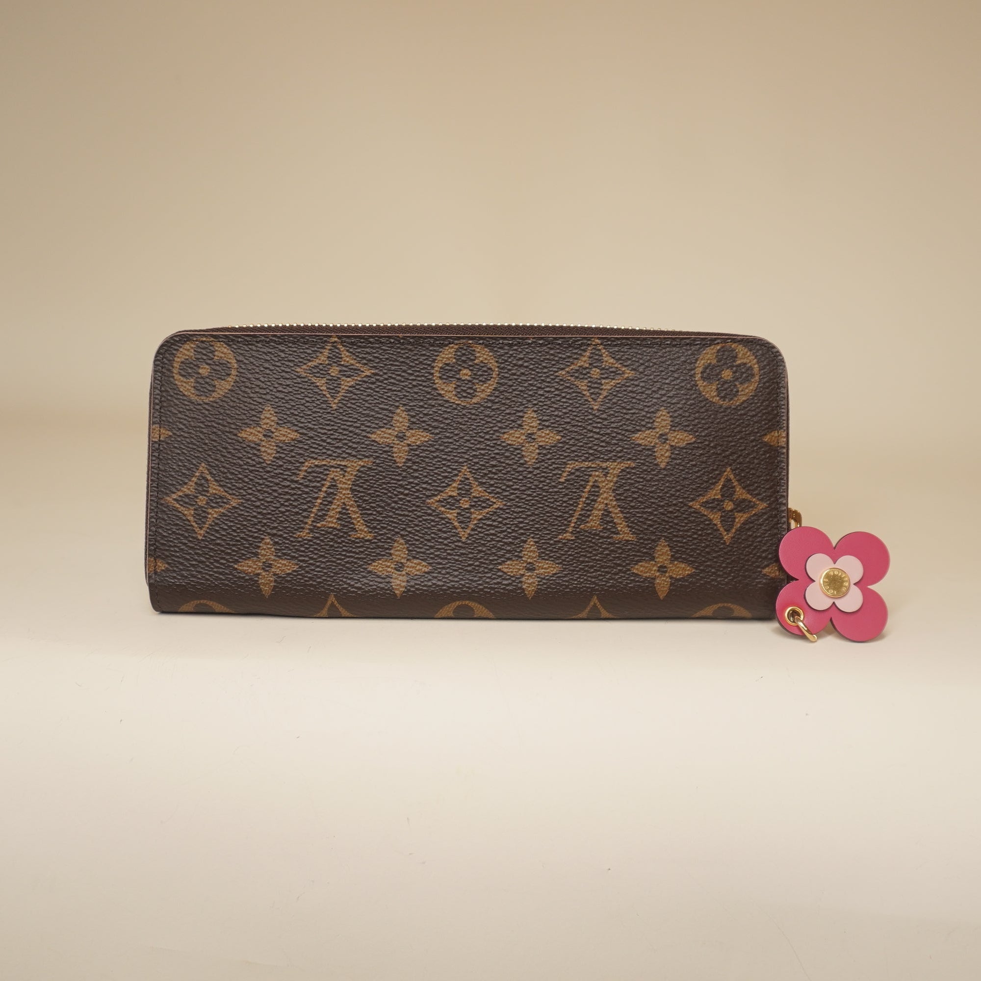 PRE-OWNED  Monogram Blooming Flowers Clemence Wallet