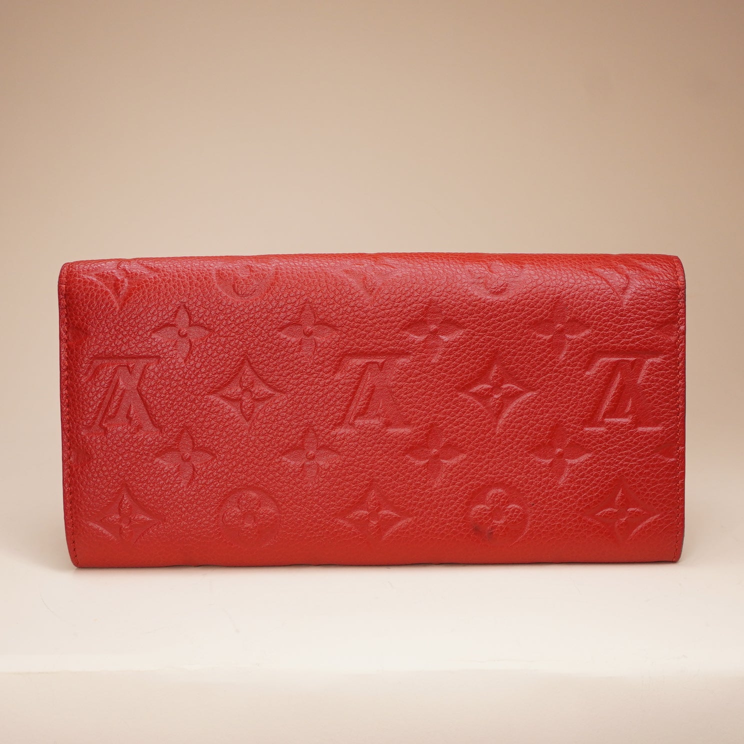 PRE-OWNED LV Monogram Empreinte Leather Curieuse Wallet