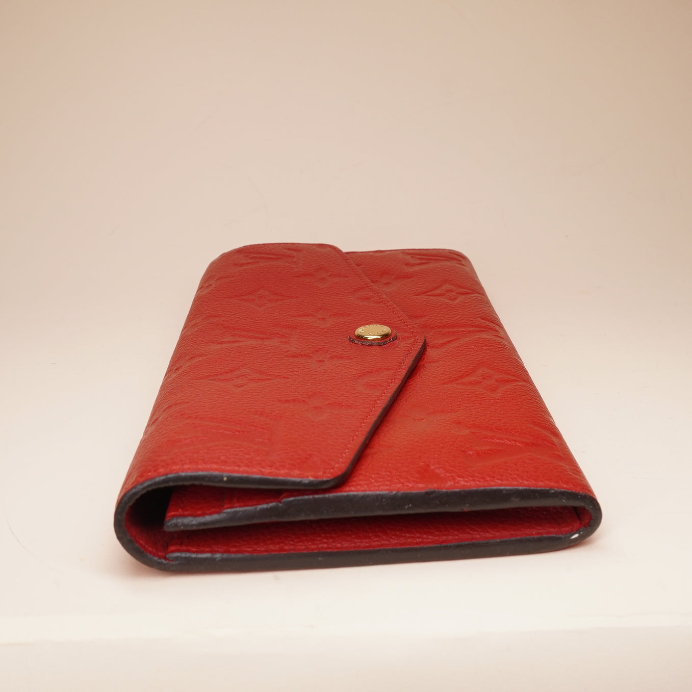 PRE-OWNED LV Monogram Empreinte Leather Curieuse Wallet