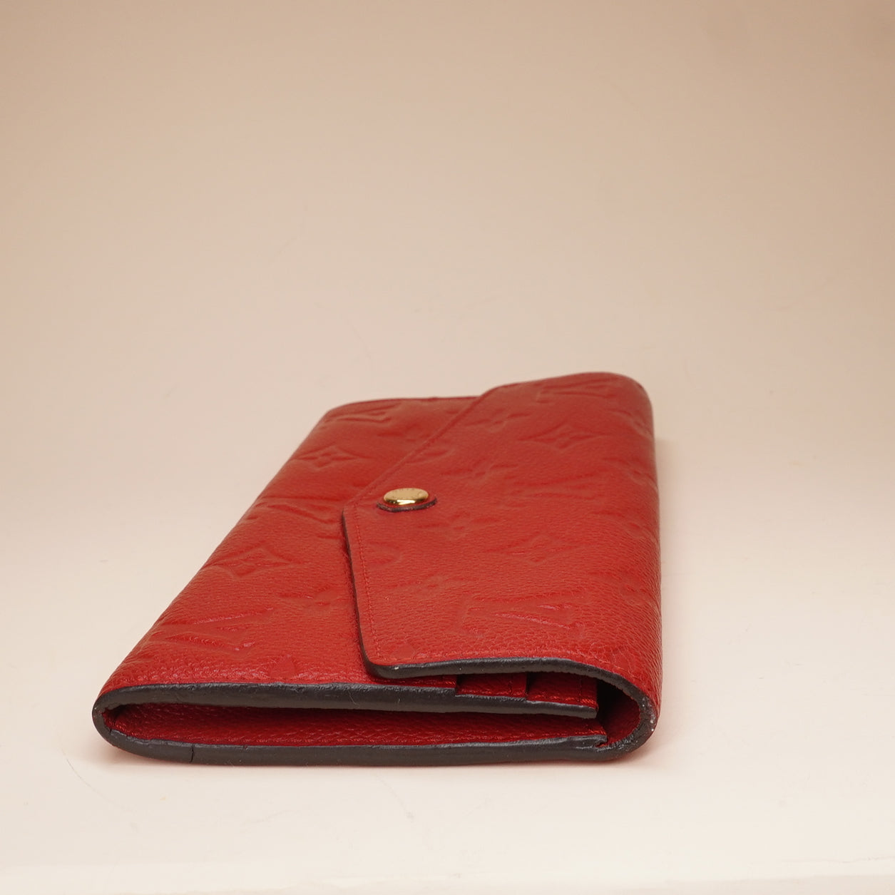 PRE-OWNED LV Monogram Empreinte Leather Curieuse Wallet