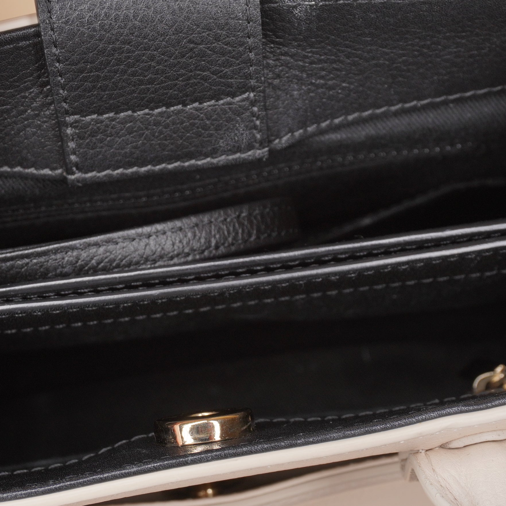 PRE-OWNED CC Bicolor Small Neo Executive Tote Shoulder Bag