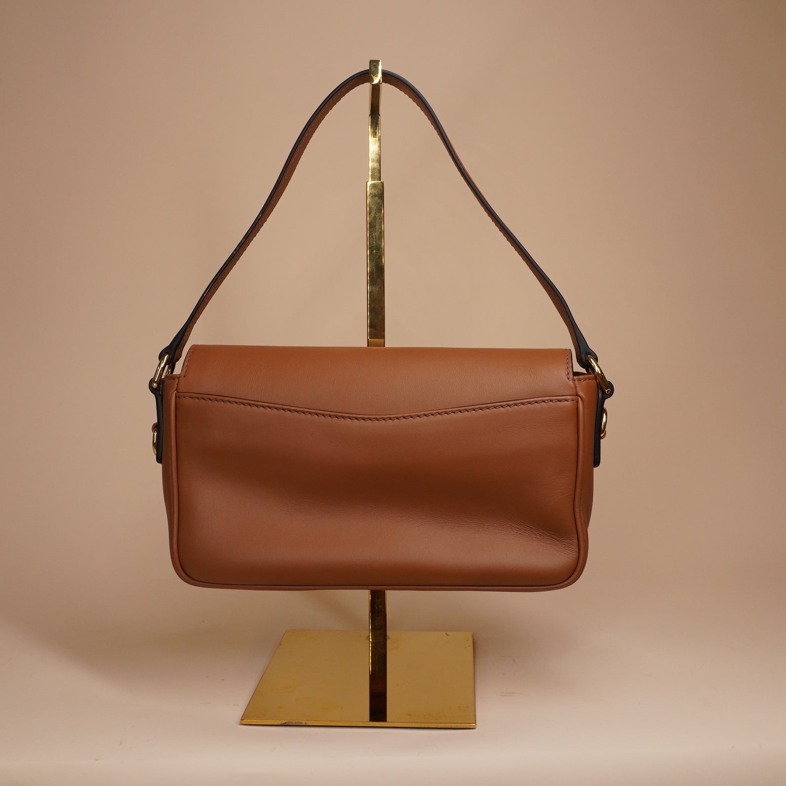 PRE-OWNED Camel Penny Shoulder Bag
