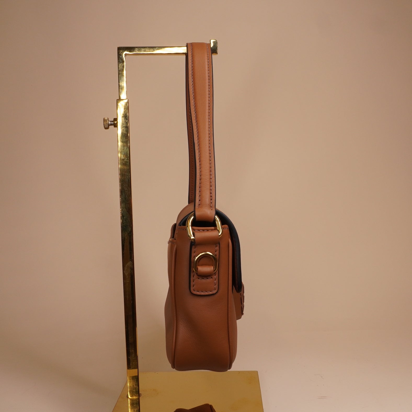 PRE-OWNED Camel Penny Shoulder Bag