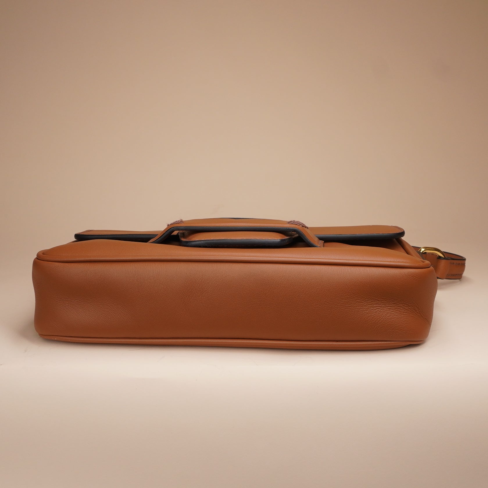 PRE-OWNED Camel Penny Shoulder Bag