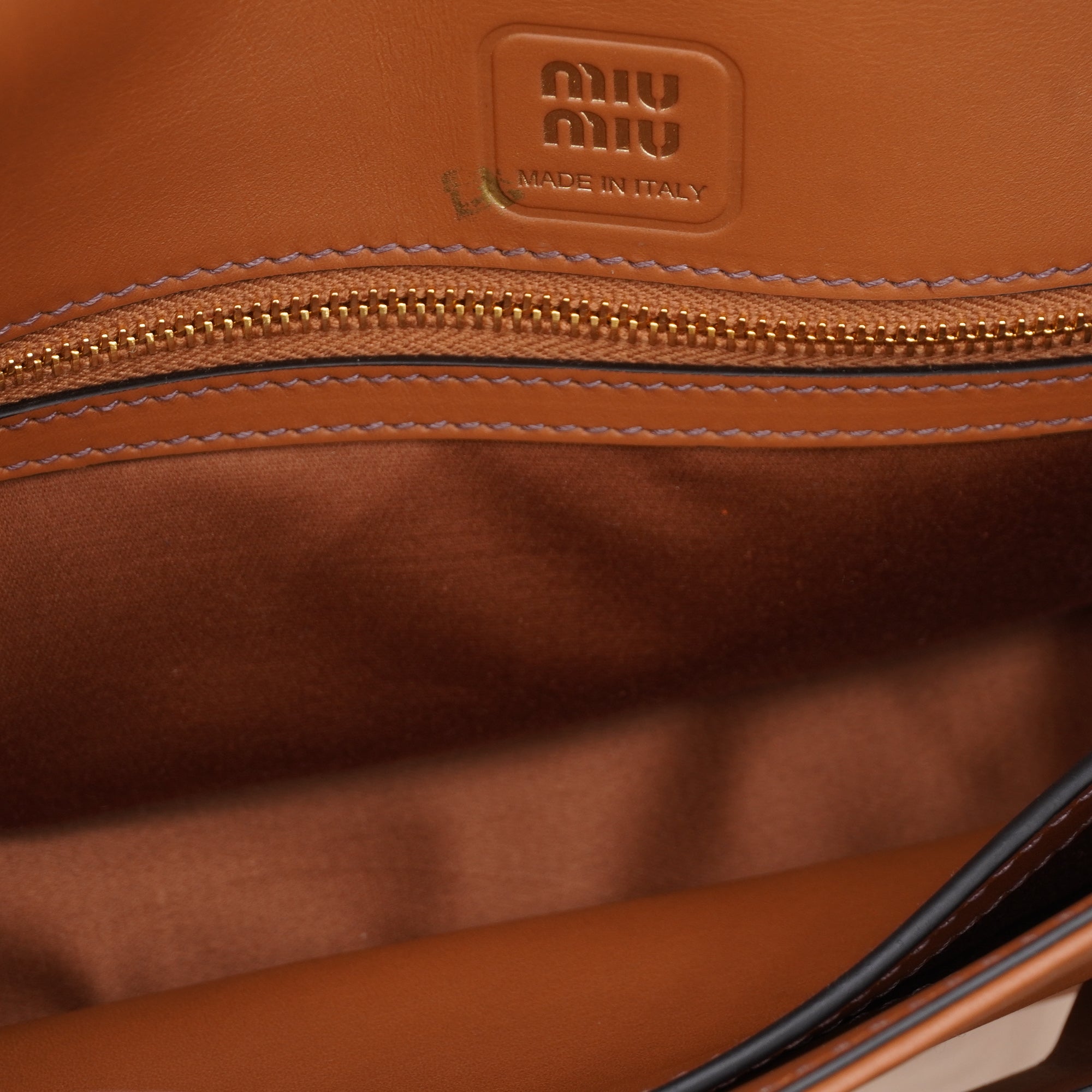 PRE-OWNED Camel Penny Shoulder Bag