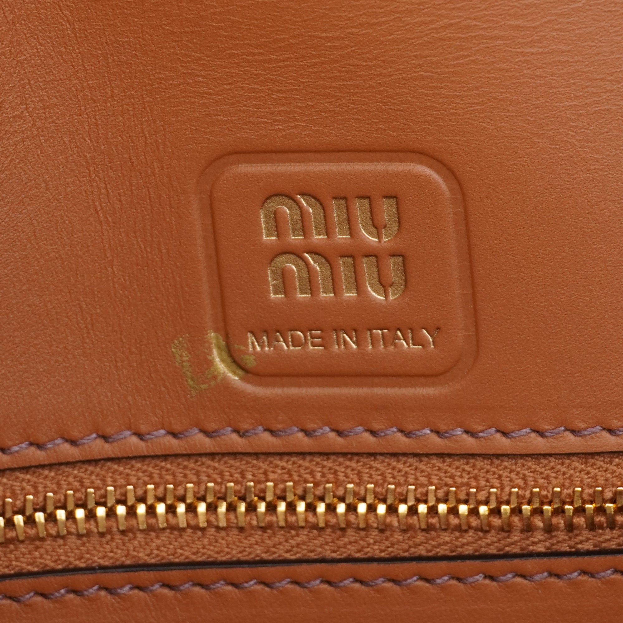 PRE-OWNED Camel Penny Shoulder Bag