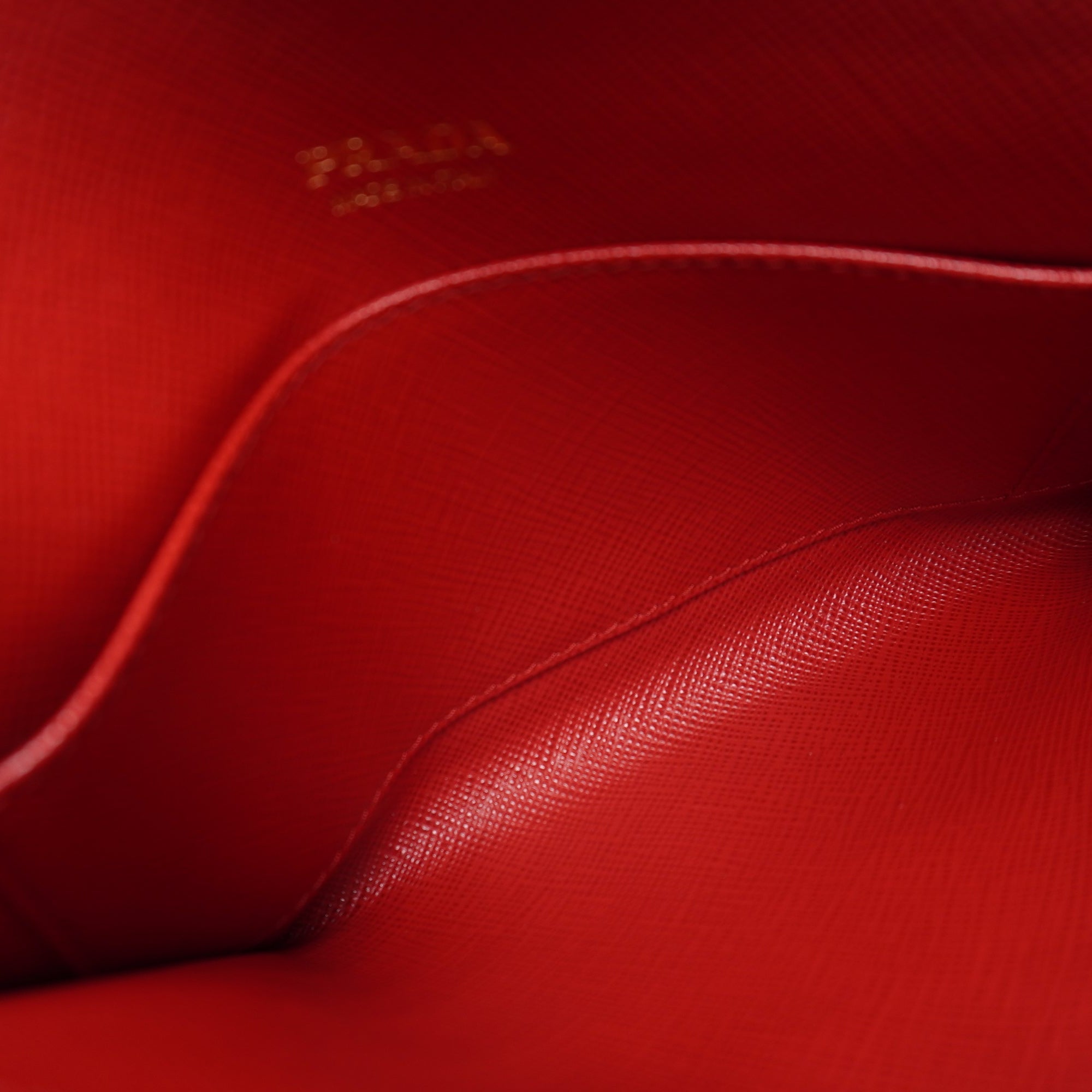 PRE-OWNED Vitello Grain Envelope Wallet Clutch Rosso