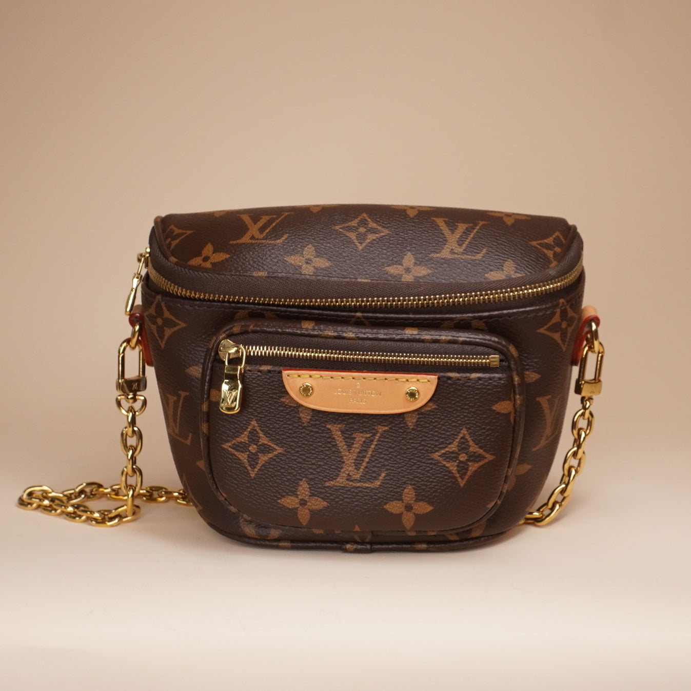 PRE-OWNED LV Monogram Canvas Mini Bumbag Crossbody Bag