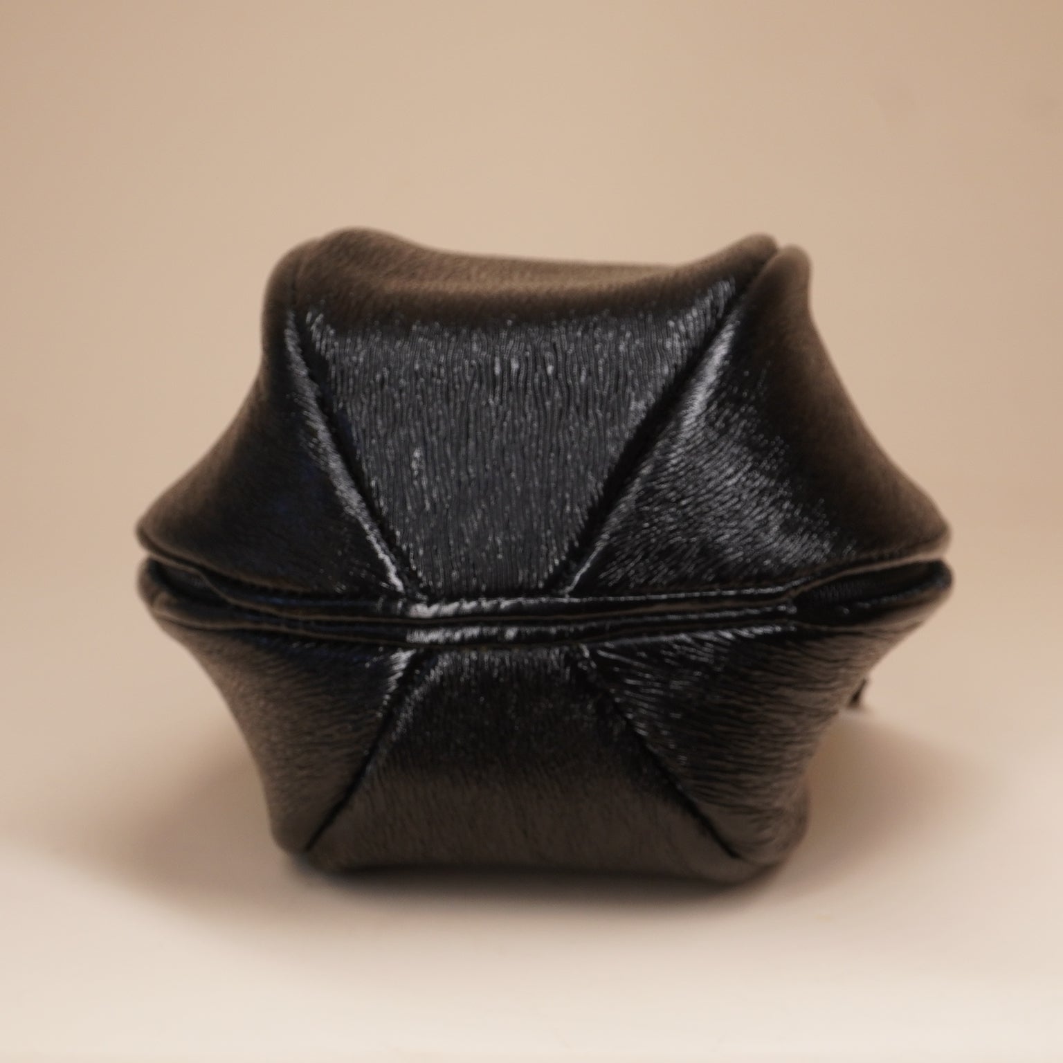 PRE-OWNED Mini Ball Shape Bag Handbag Black