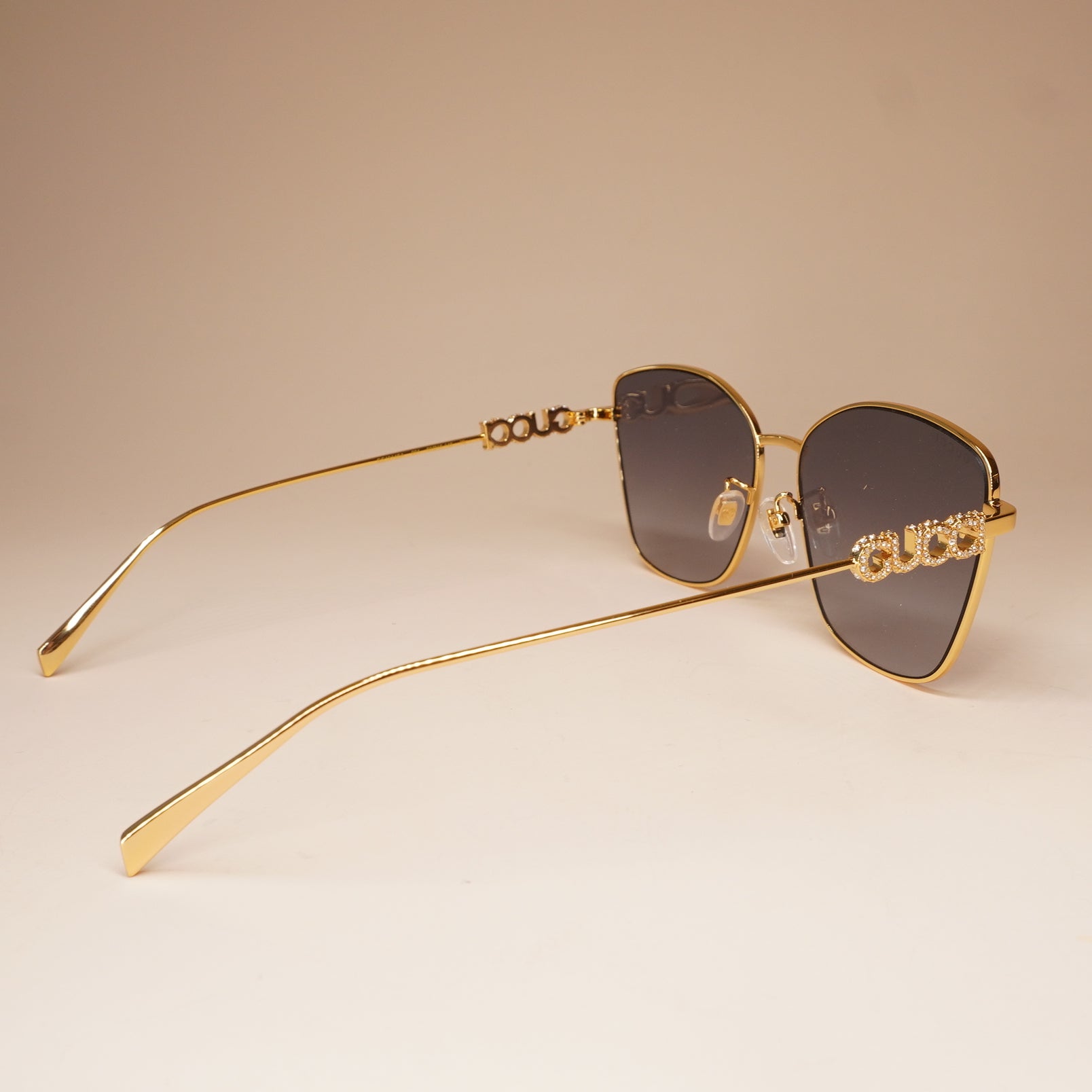 PRE-OWNED GG Low Bridge Fit Butterfly Sunglasses