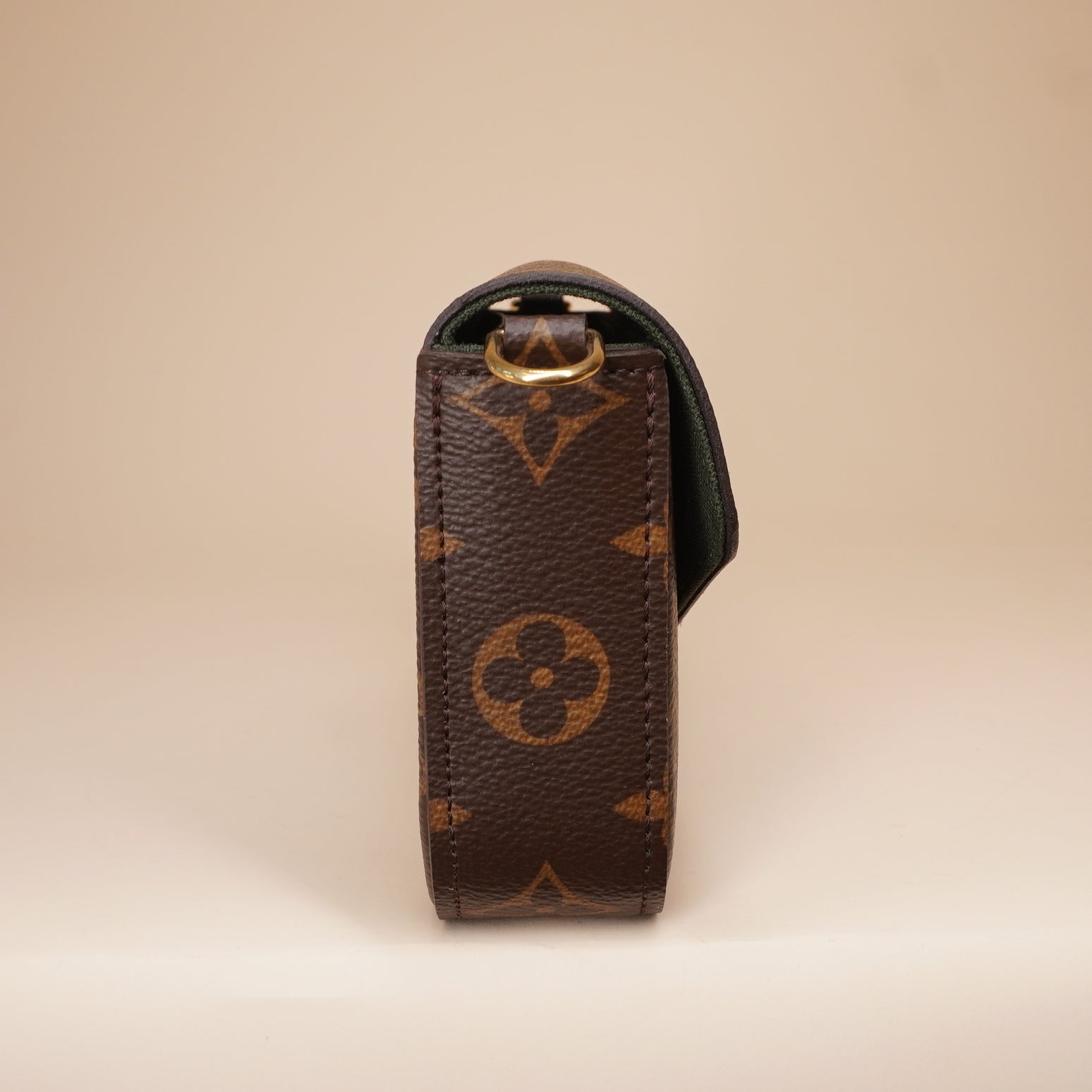 PRE-OWNED LV Felicie Strap & Go Bag in Brown Canvas