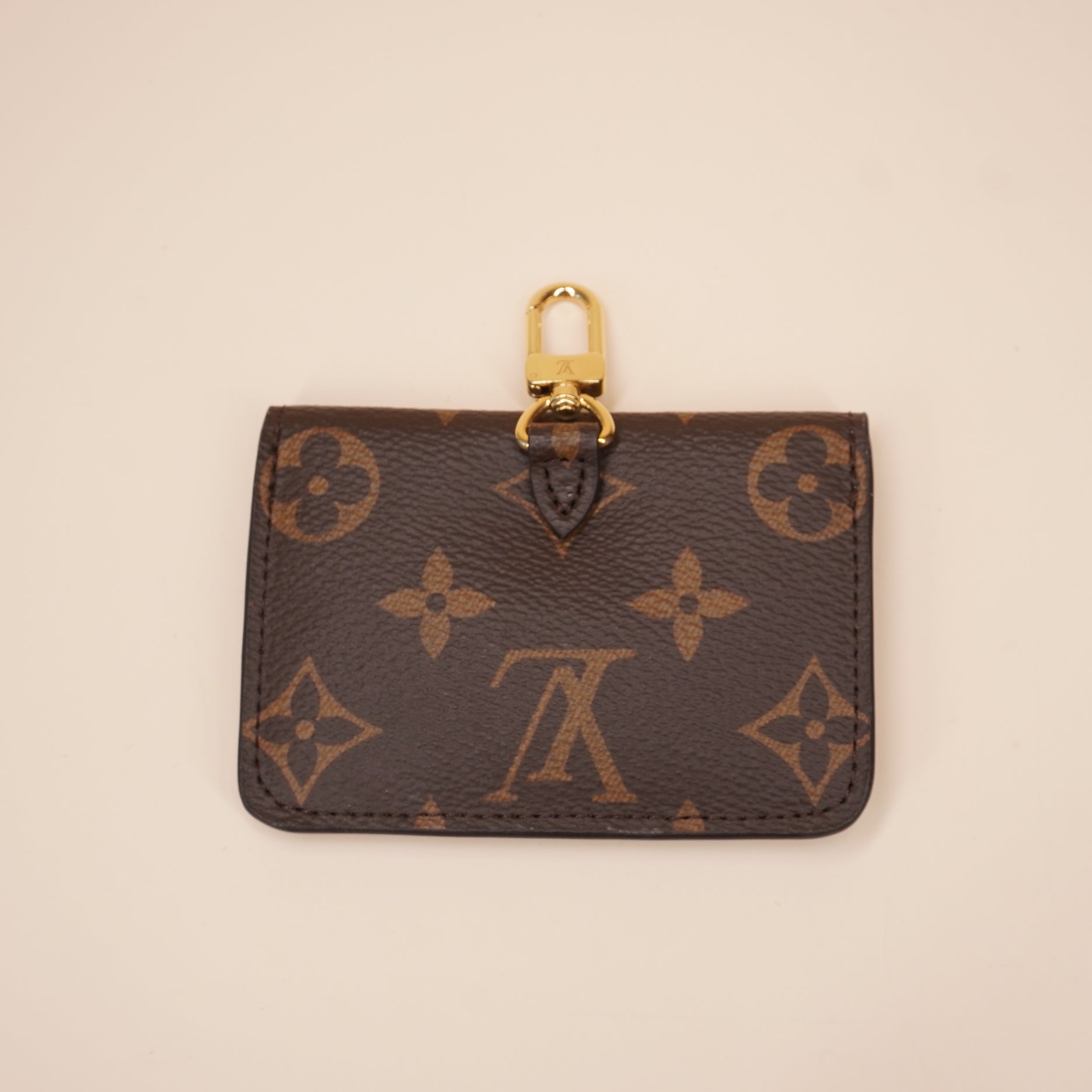 PRE-OWNED LV Felicie Strap & Go Bag in Brown Canvas