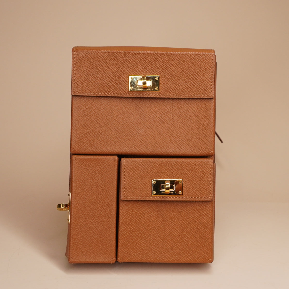 PRE-OWNED Epsom Kelly Multi Pocket Pochette To Go
