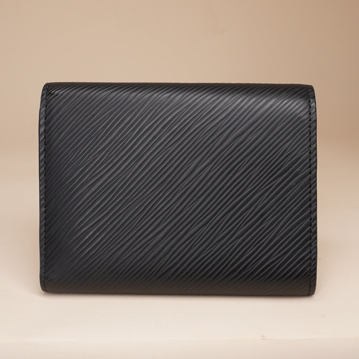 PRE-OWNED LV Black Epi Twist Wallet