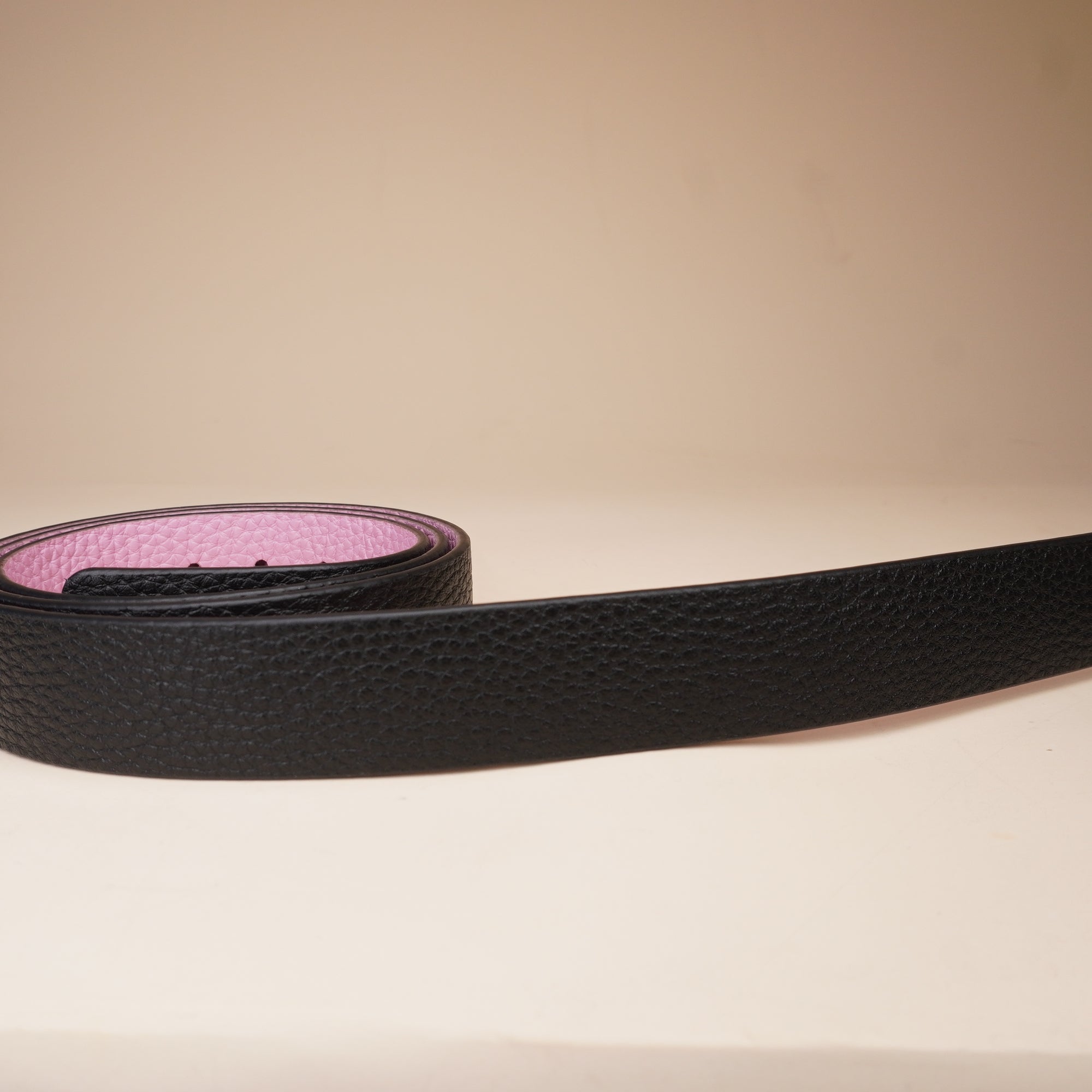 PRE-OWNED Gancini-buckle Reversible Belt In Pink