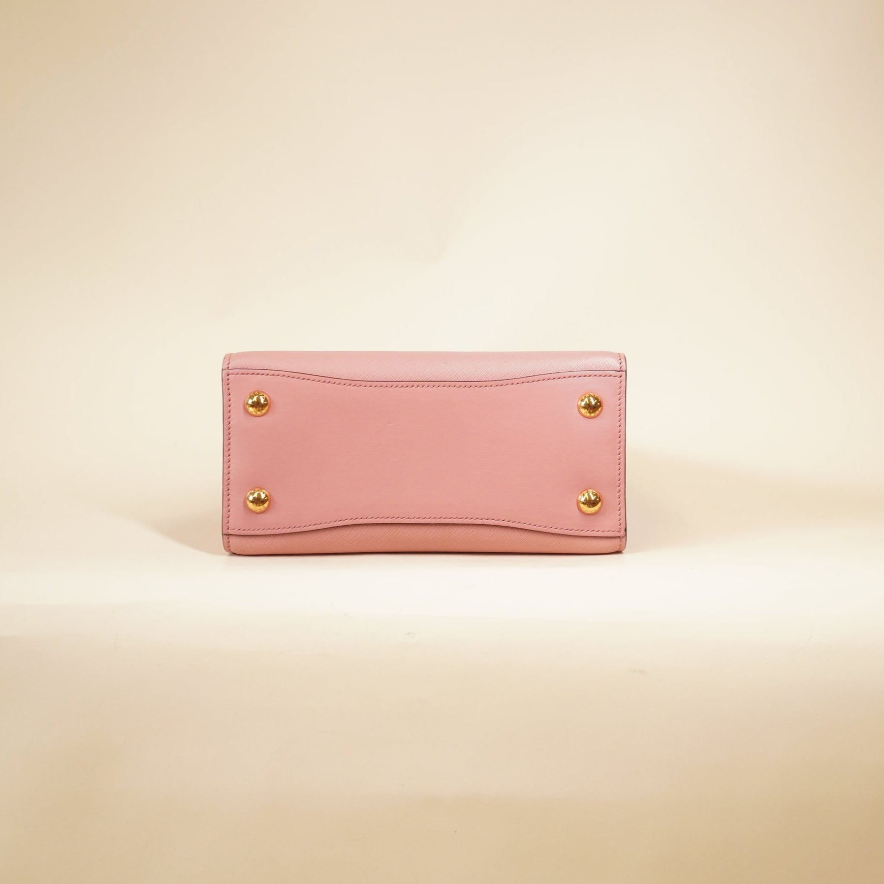 PRE-OWNED Pink Small Bibliothèque Saffiano City Tote Bag