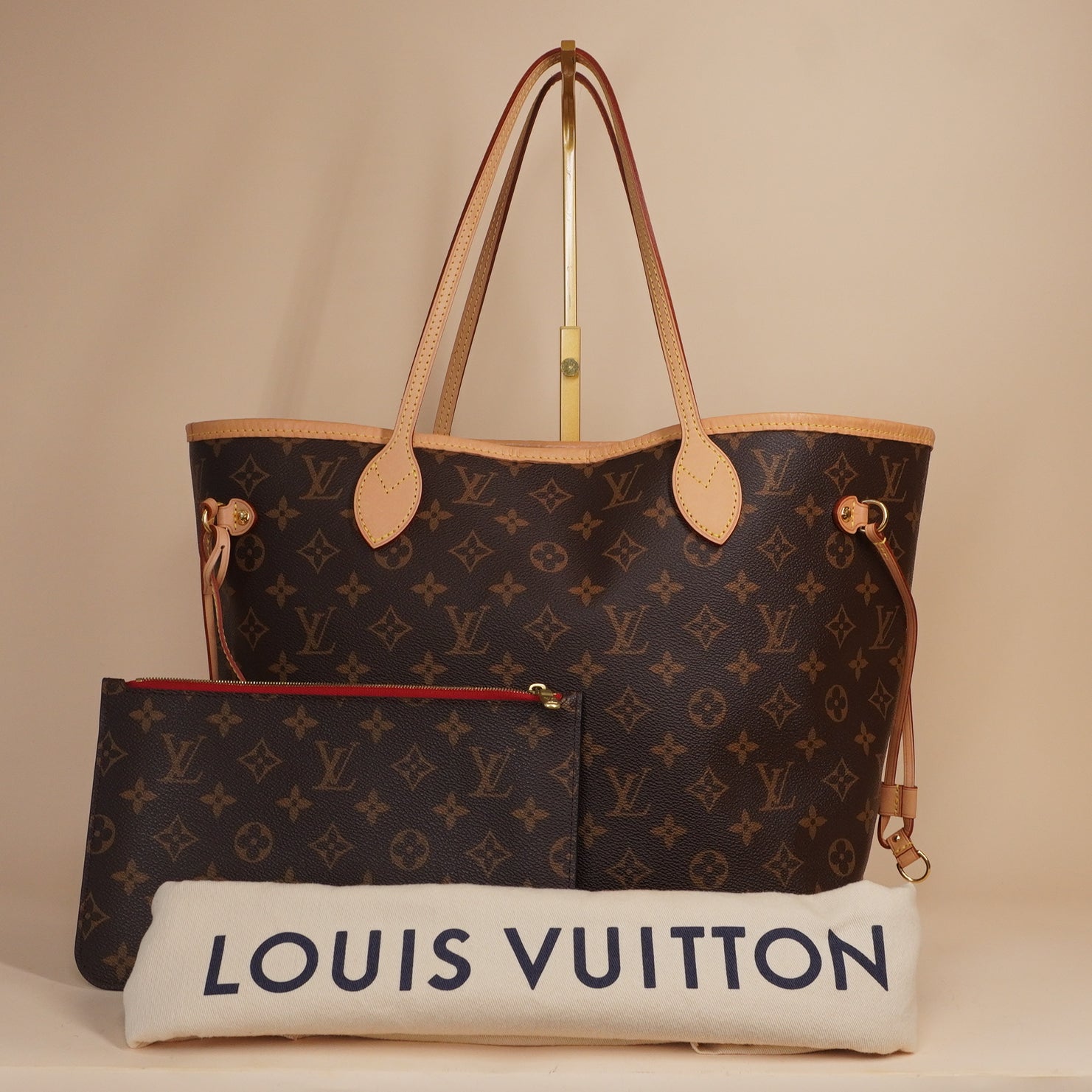 PRE-OWNED LV Monogram Canvas Neverfull MM