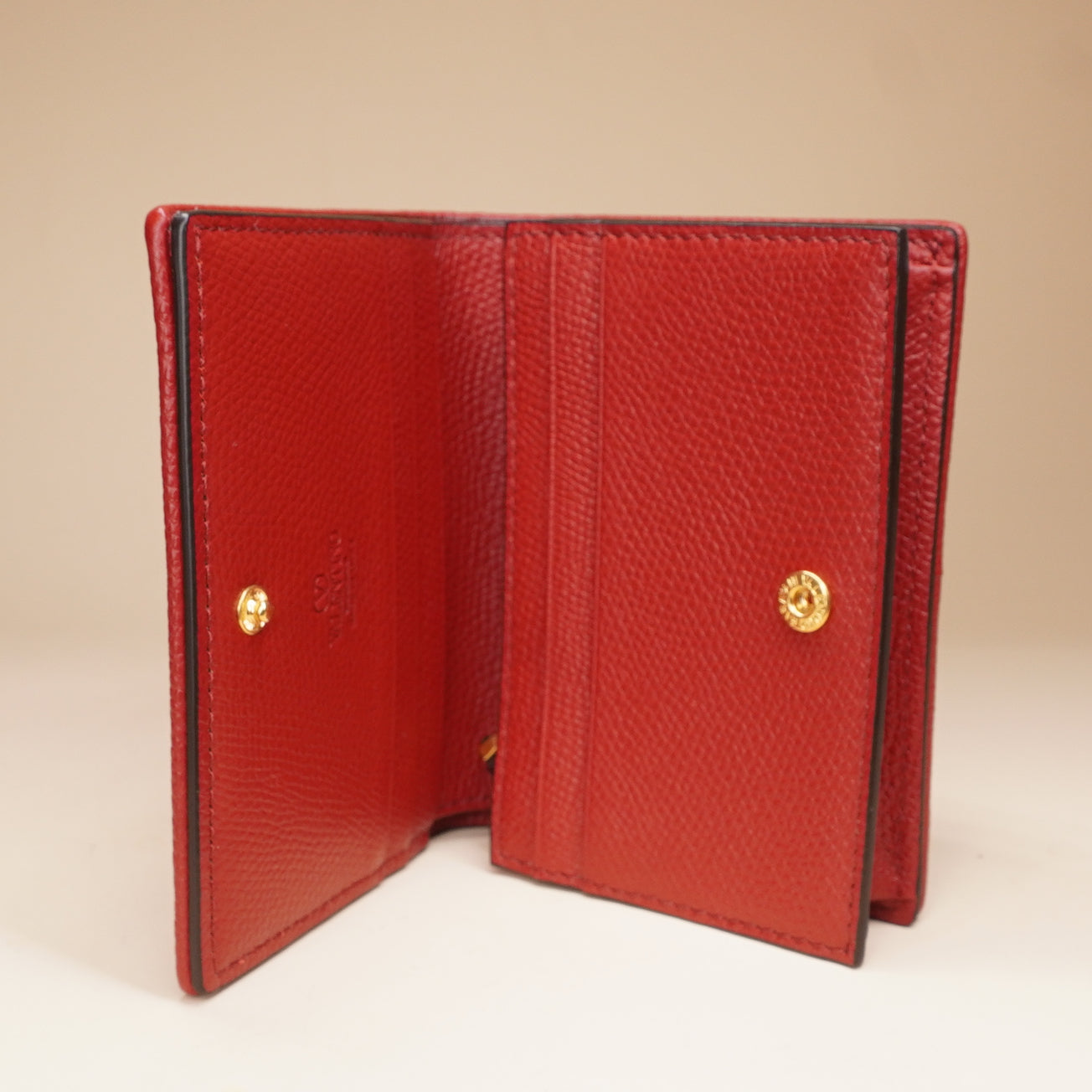 PRE-OWNED VLogo Signature Denim Cherryfic Wallet