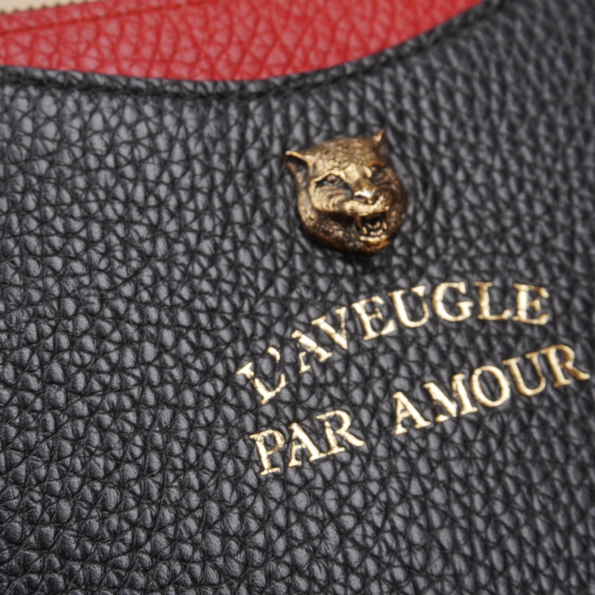PRE-OWNED GG L'Aveugle Par Amour Tiger Wallet