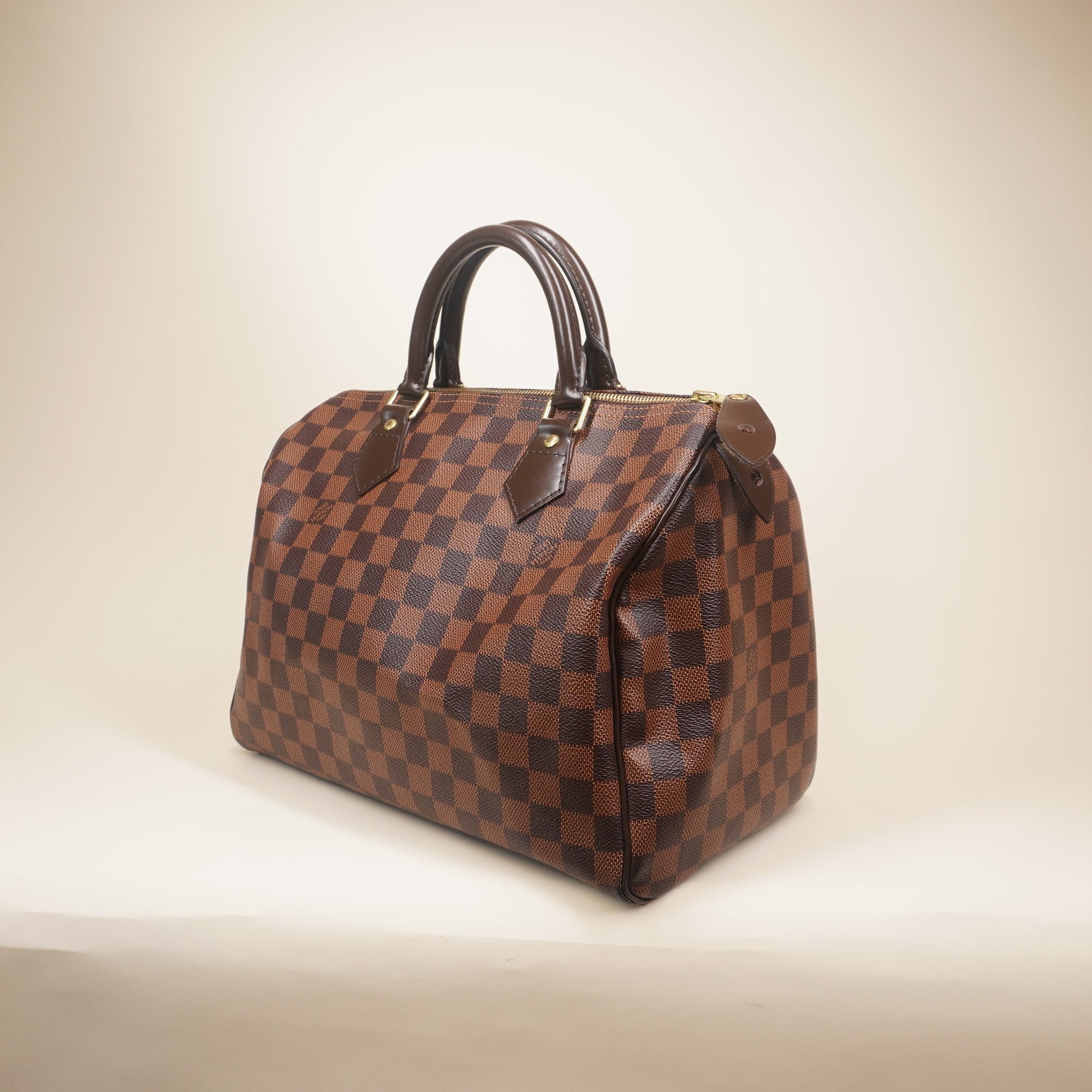 PRE-OWNED Speedy 30 Damier Ebene Canvas Tote bag 