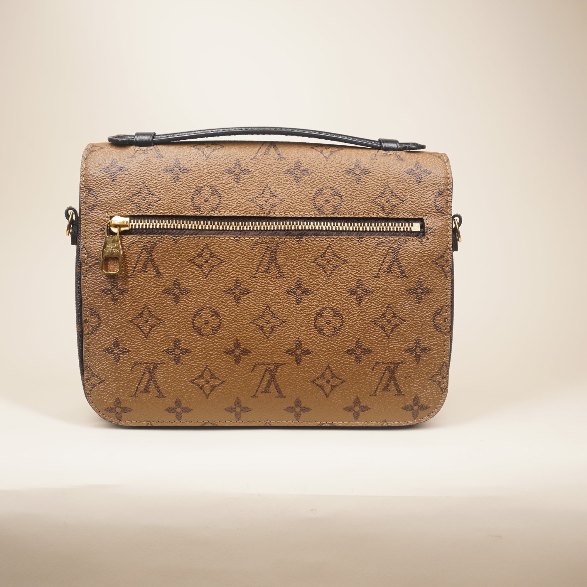 PRE-OWNED Reverse Monogram Pochette Metis Shoulder Bag