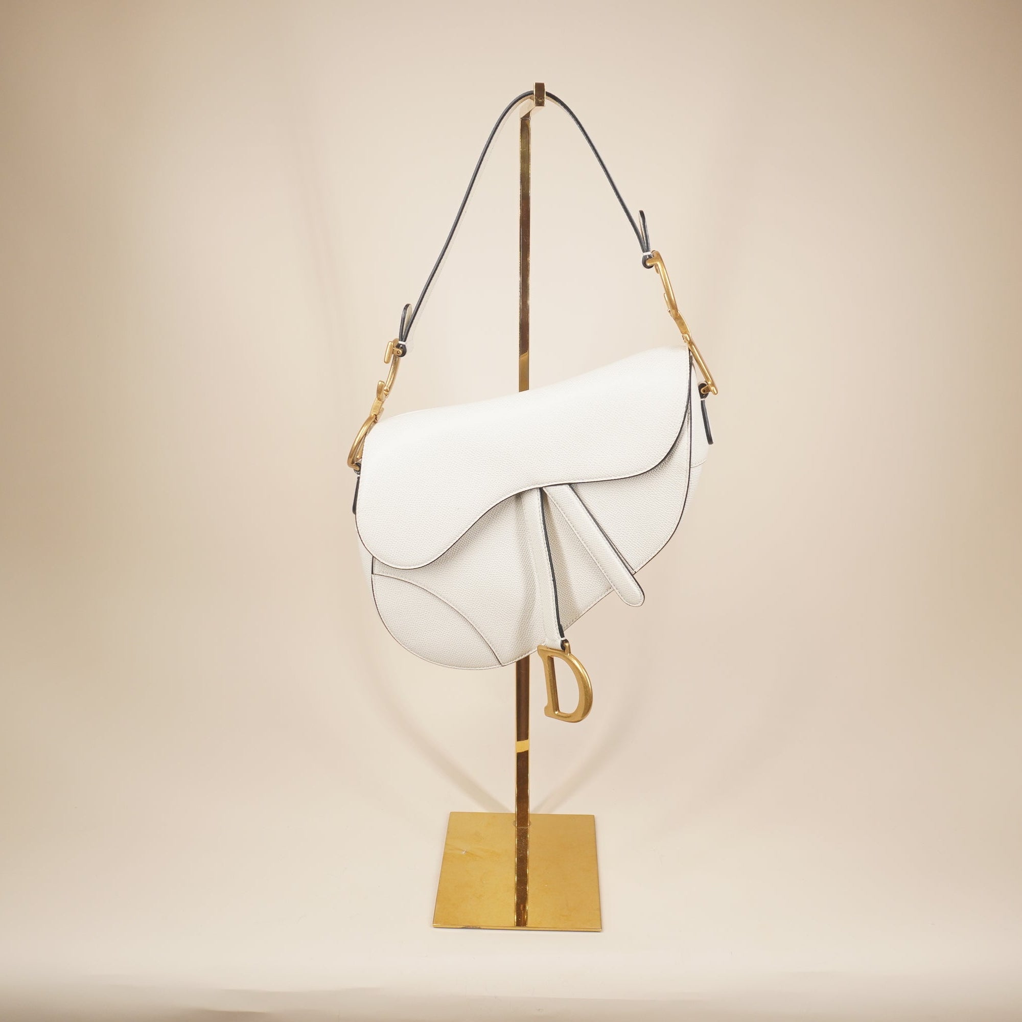 PRE-OWNED Dior Saddle White Handbag