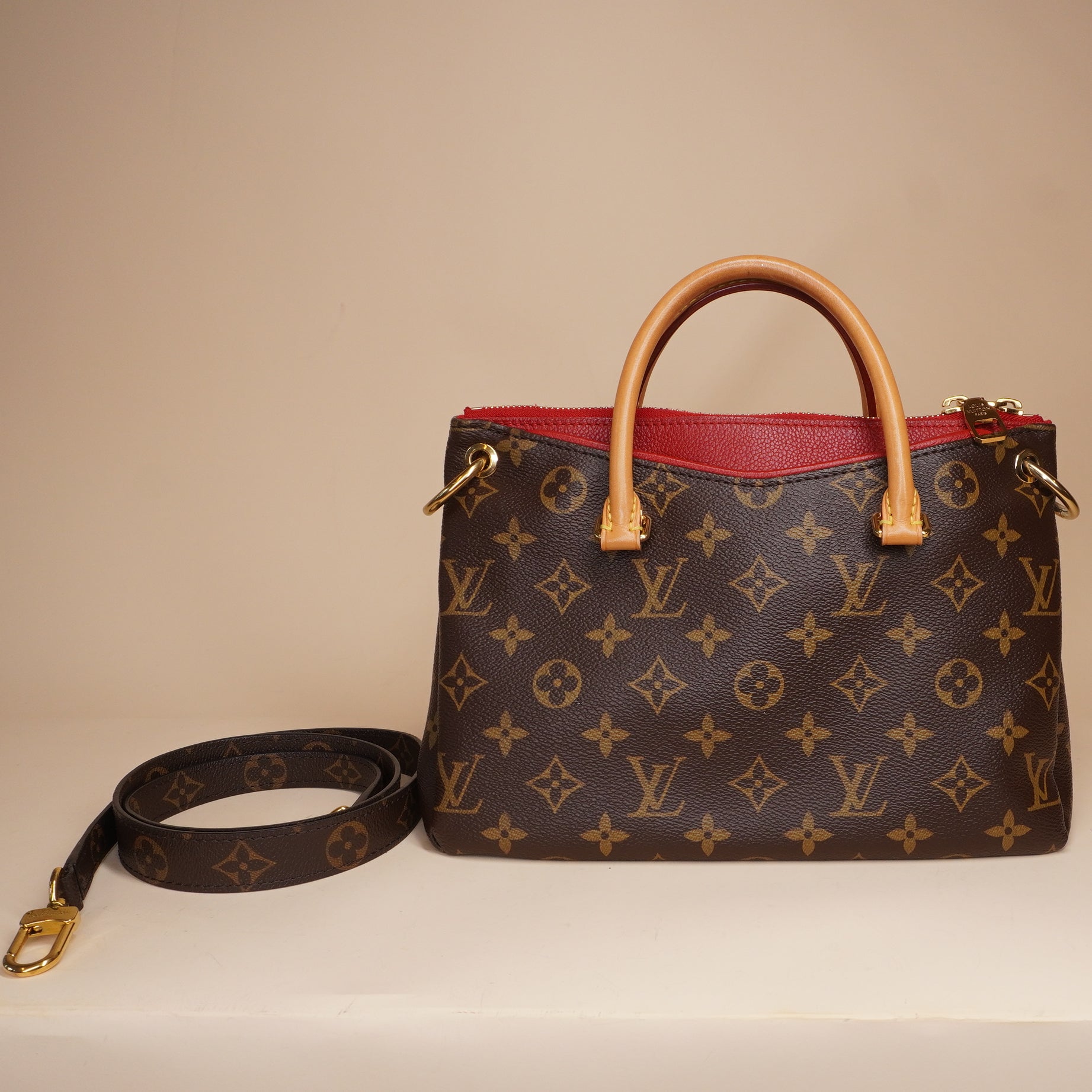 PRE-OWNED LV Monogram Canvas Pallas BB Shoulder Bag