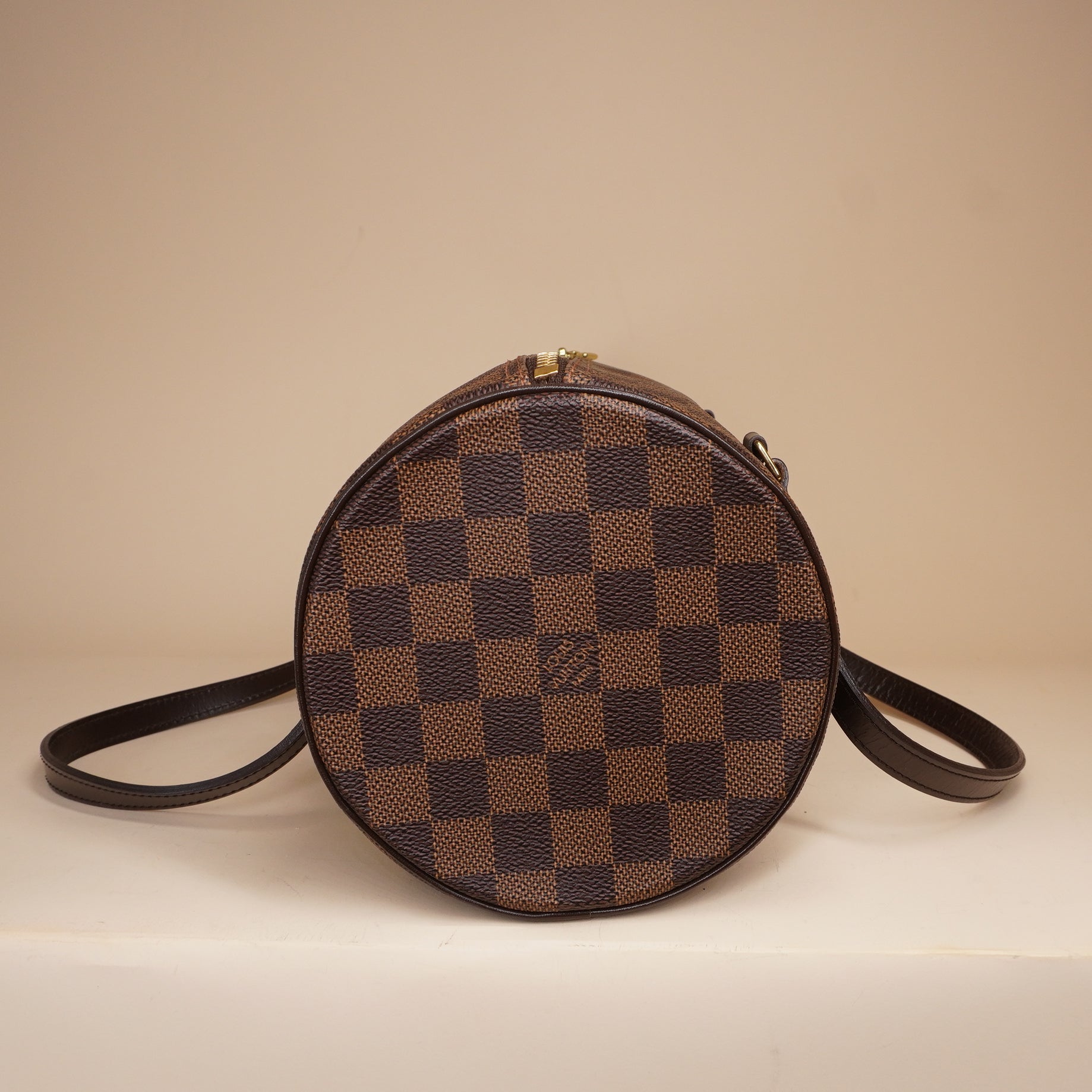PRE-OWNED LV Damier Canvas Papillon 30 Bag and Accessory Pouch
