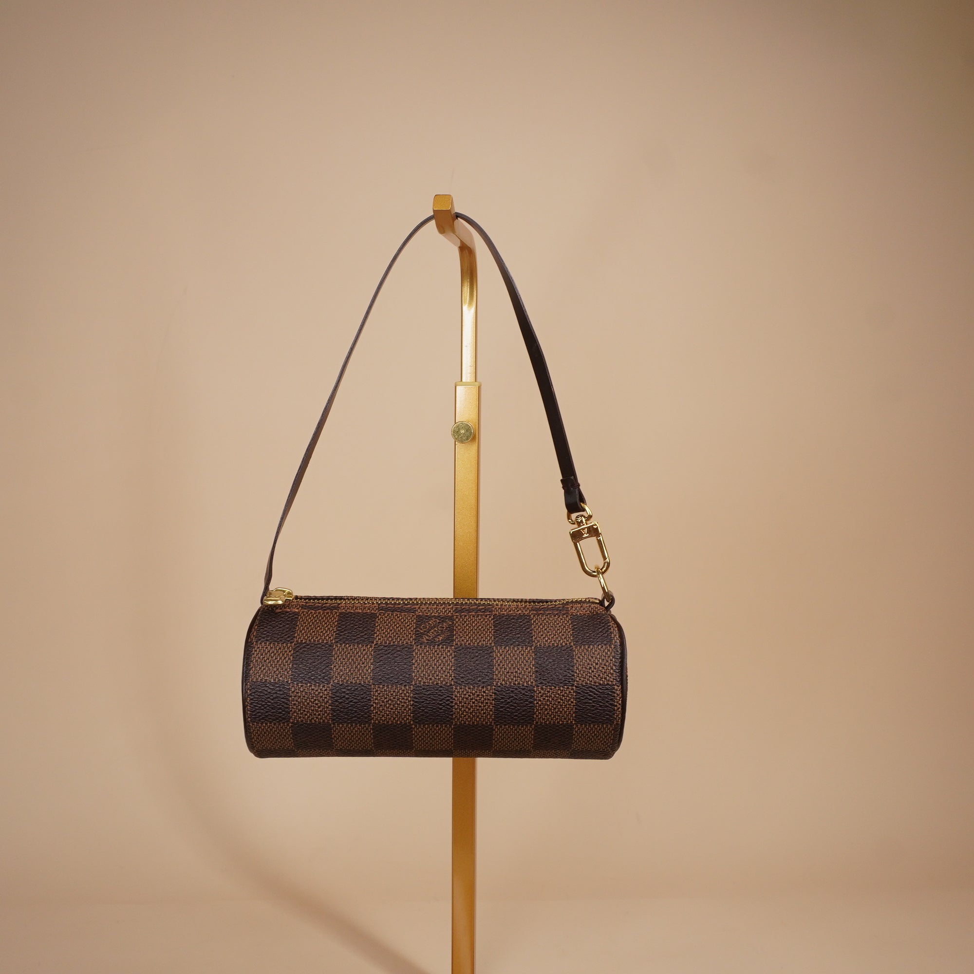 PRE-OWNED LV Damier Canvas Papillon 30 Bag and Accessory Pouch