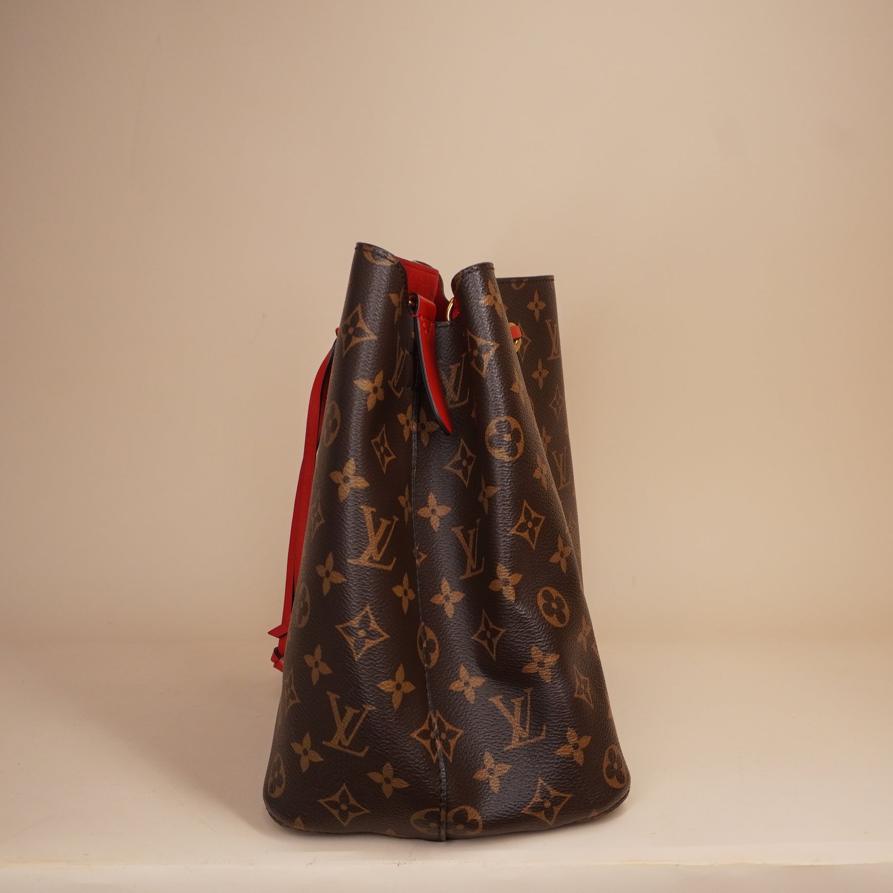PRE-OWNED LV Coquelicot Monogram Canvas Neonoe MM Shoulder Bag