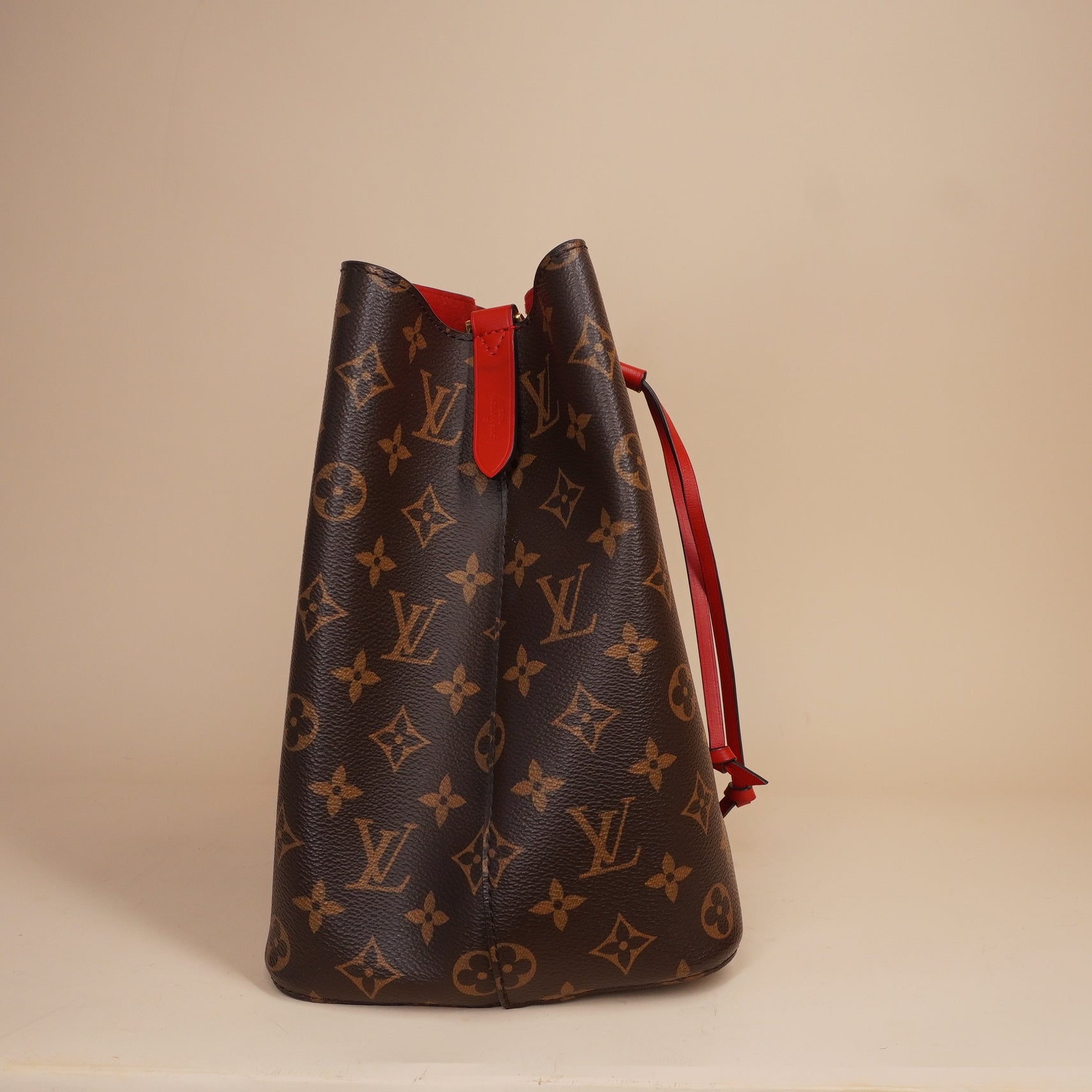 PRE-OWNED LV Coquelicot Monogram Canvas Neonoe MM Shoulder Bag