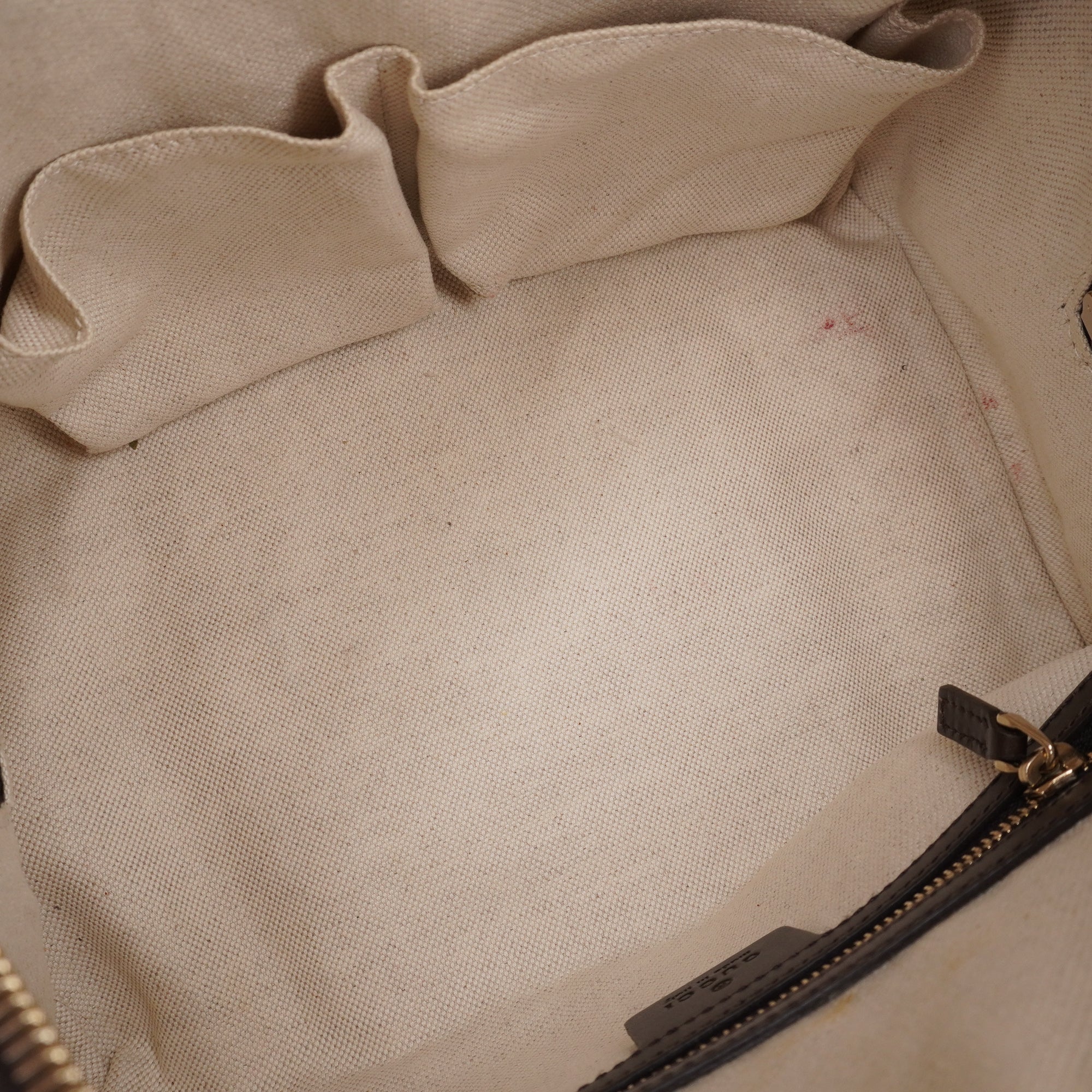 PRE-OWNED GG Canvas Vintage Web Boston Shoulder Bag