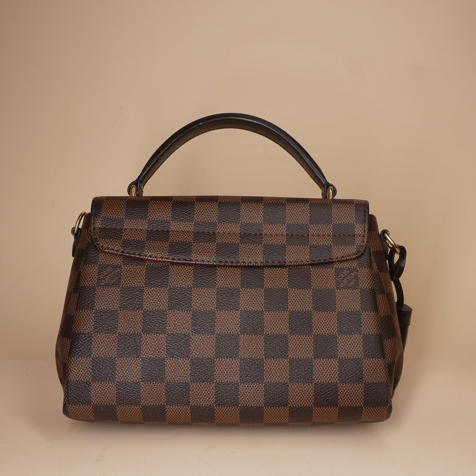 PRE-OWNED LV Damier Ebene Canvas Croisette Crossbody Bag