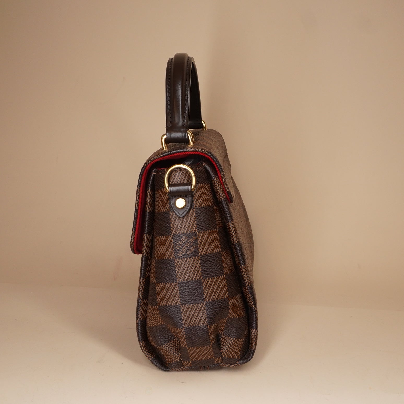 PRE-OWNED LV Damier Ebene Canvas Croisette Crossbody Bag