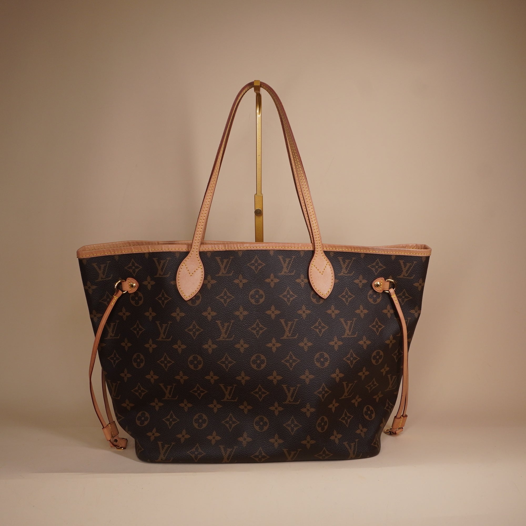 PRE-OWNED LV Monogram Neo Neverfull MM Pivoine