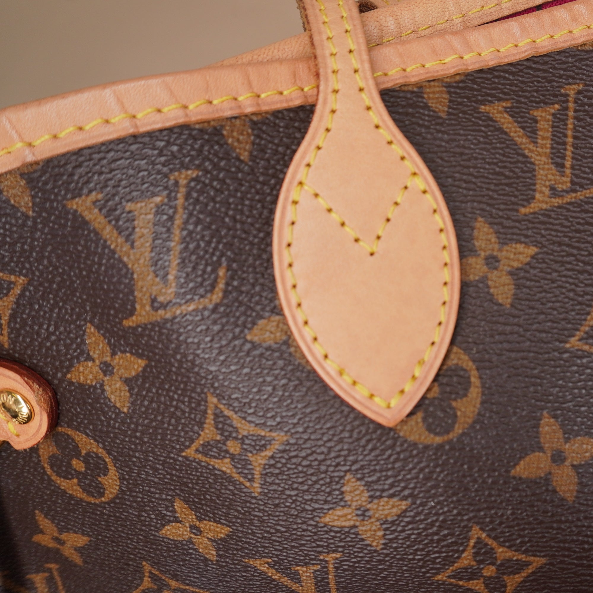 PRE-OWNED LV Monogram Neo Neverfull MM Pivoine