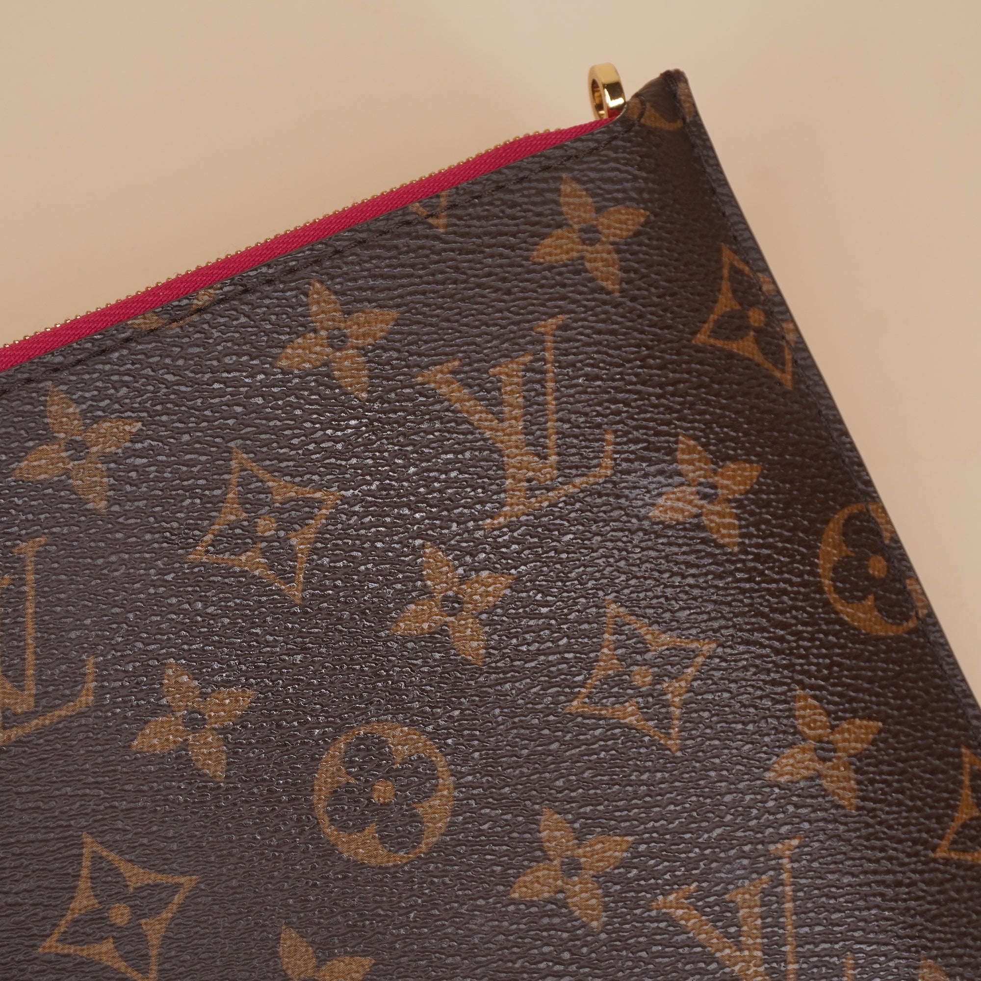 PRE-OWNED LV Monogram Canvas Neverfull MM Shoulder Bag with Pouch