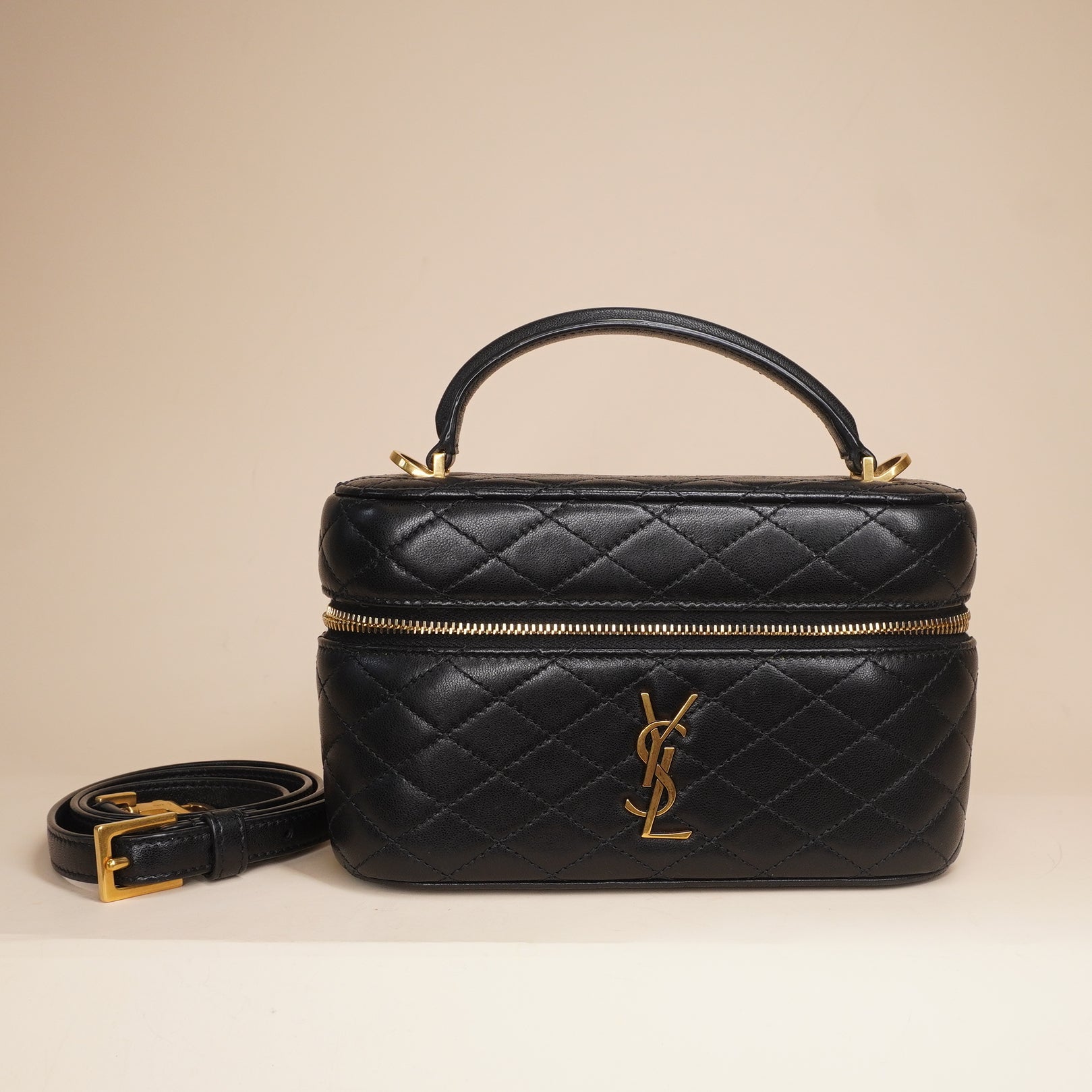 PRE-OWNED Black Gaby Vanity Crossbody Bag