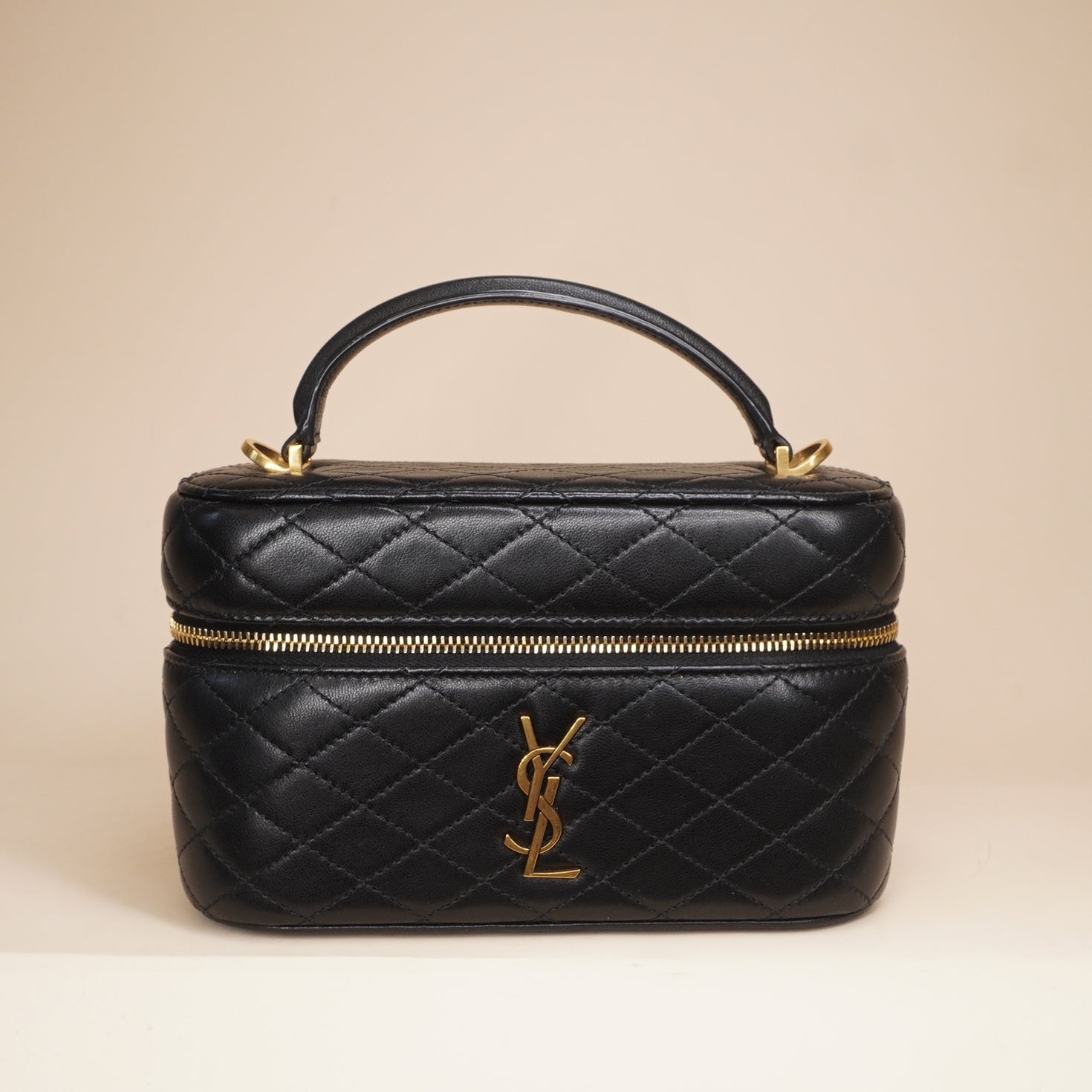 PRE-OWNED Black Gaby Vanity Crossbody Bag