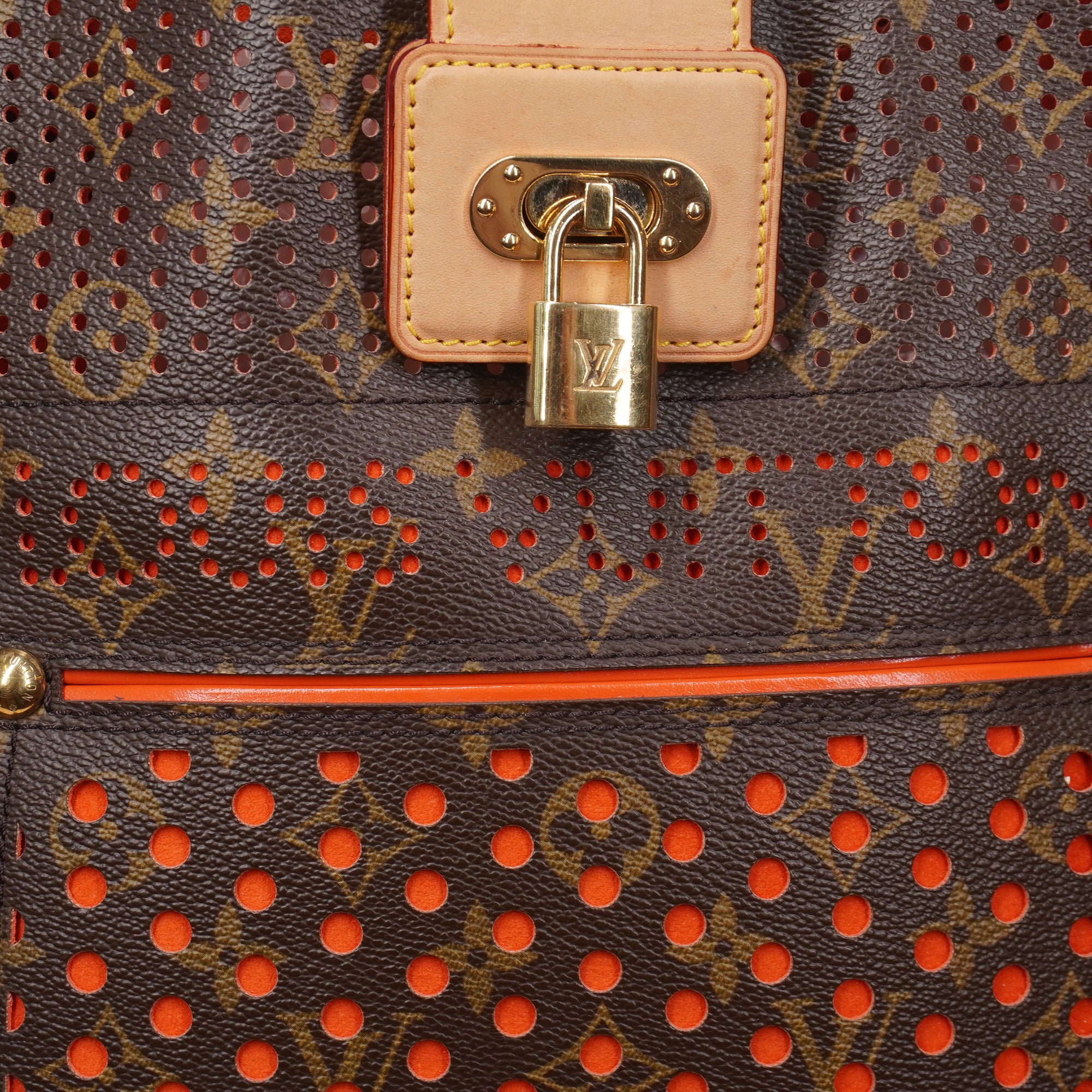 PRE-OWNED LV Musette Perforated Monogram Canvas Crossbody Bag