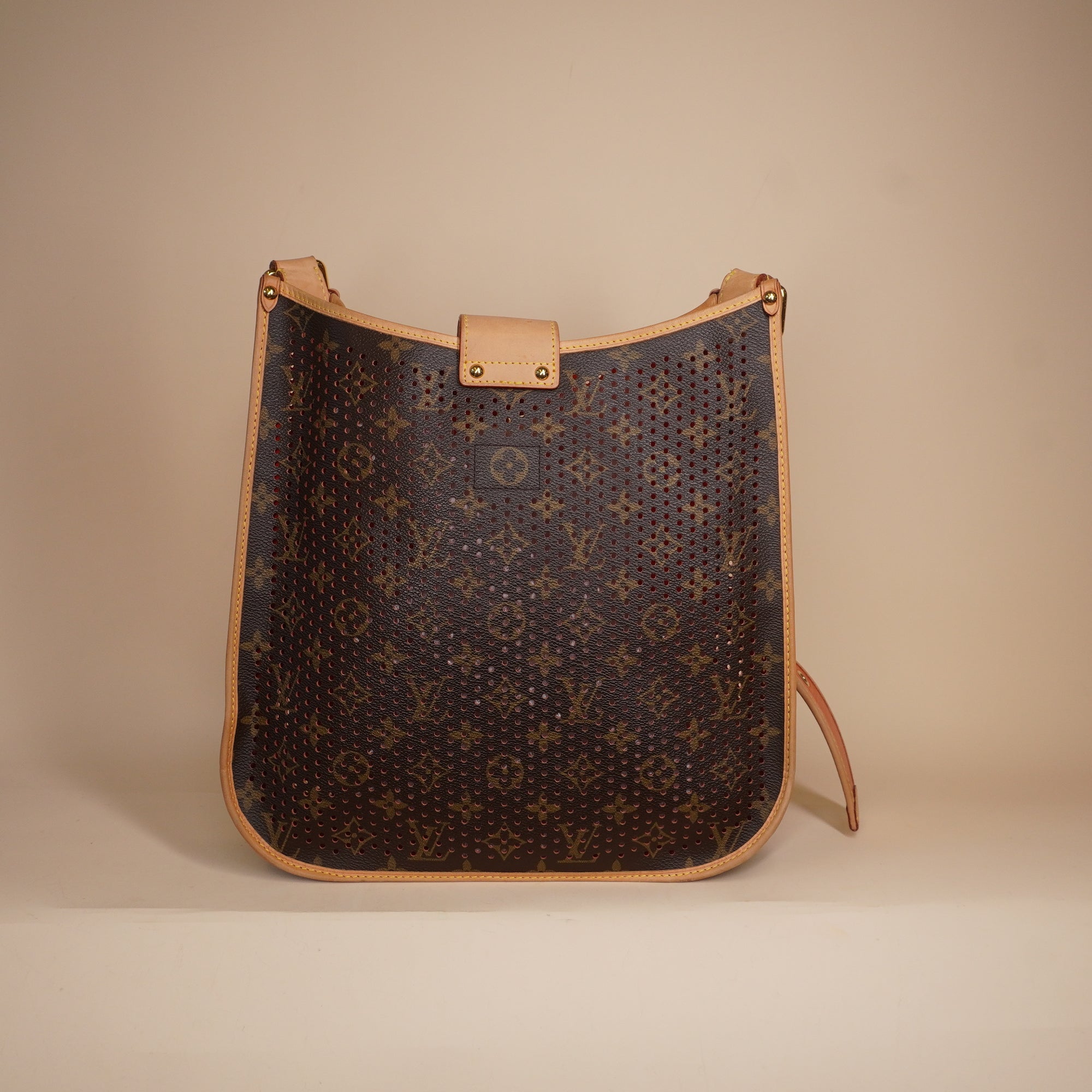 PRE-OWNED LV Musette Perforated Monogram Canvas Crossbody Bag