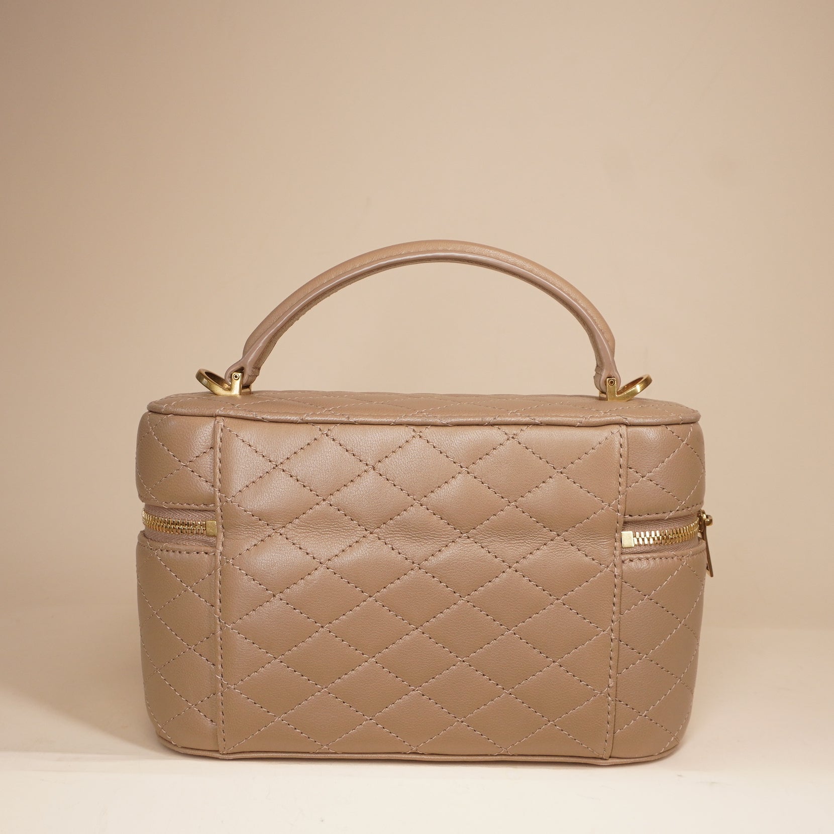 PRE-OWNED Beige Gaby Vanity Crossbody Bag
