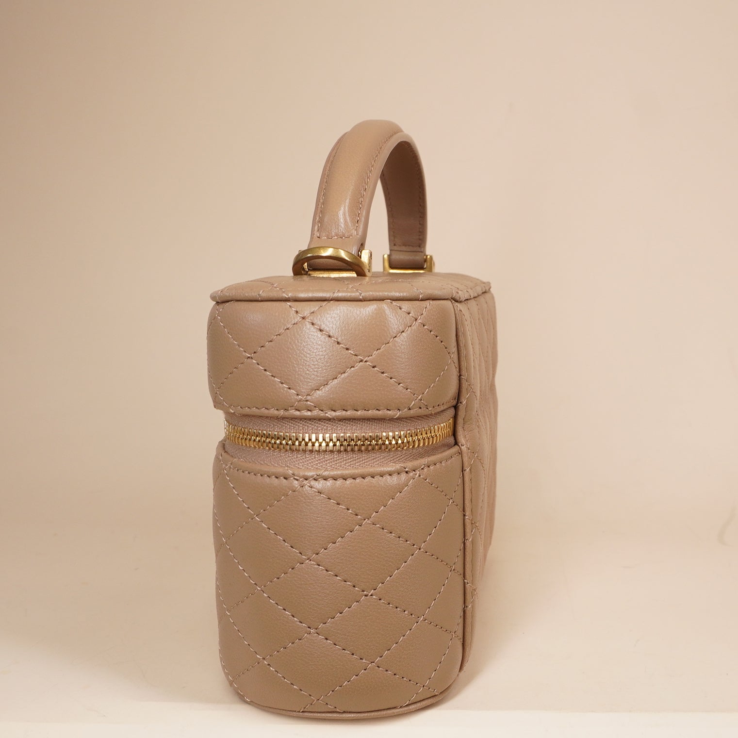PRE-OWNED Beige Gaby Vanity Crossbody Bag