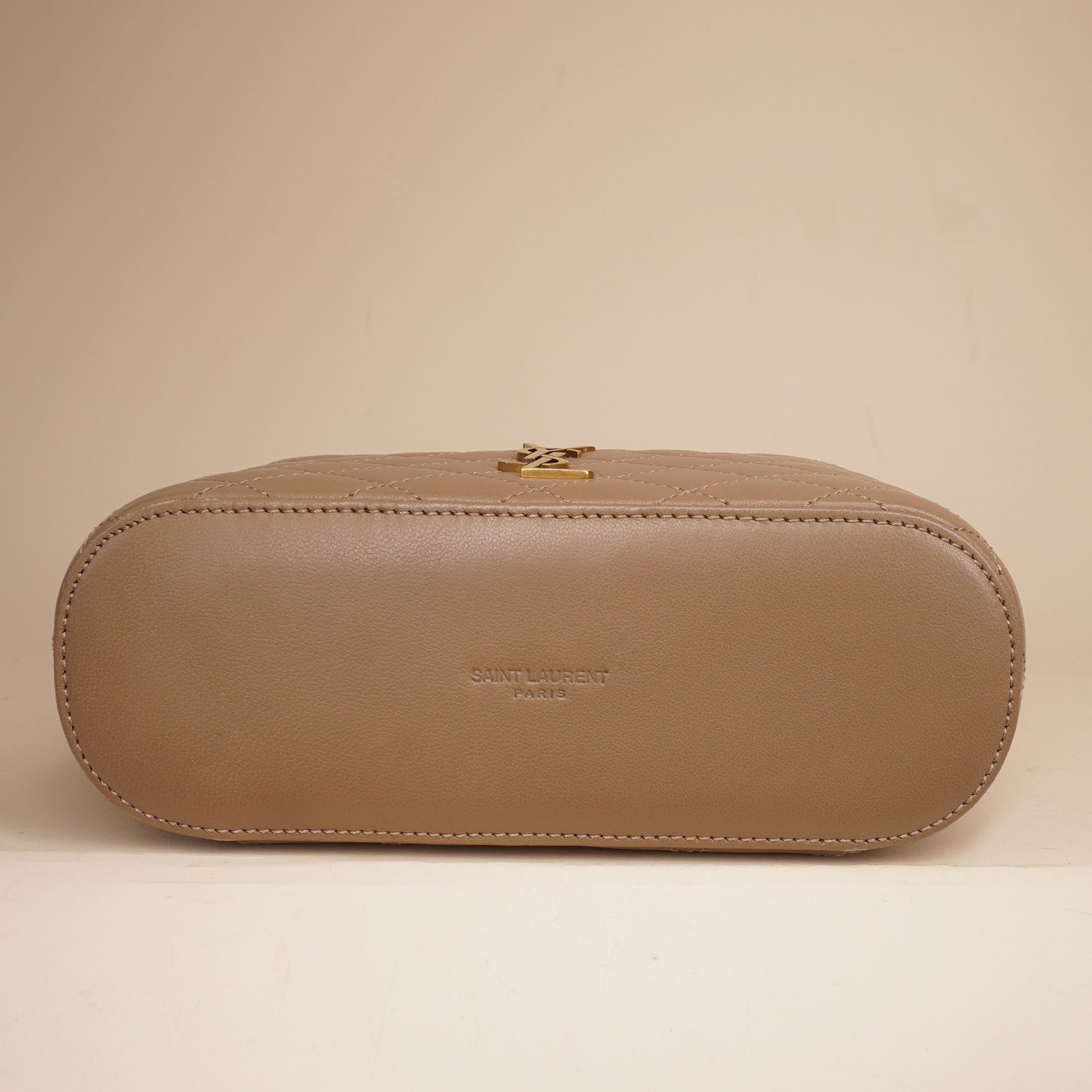 PRE-OWNED Beige Gaby Vanity Crossbody Bag