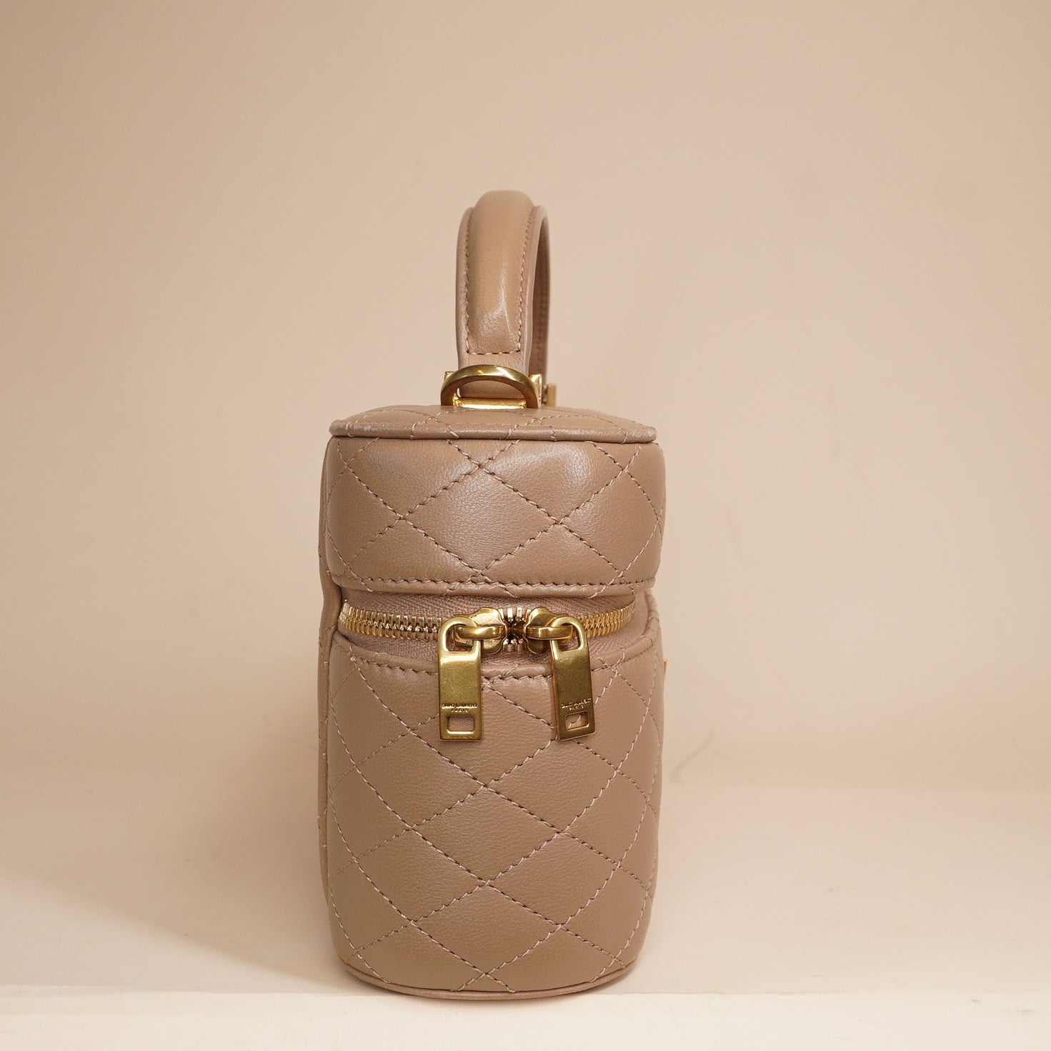 PRE-OWNED Beige Gaby Vanity Crossbody Bag