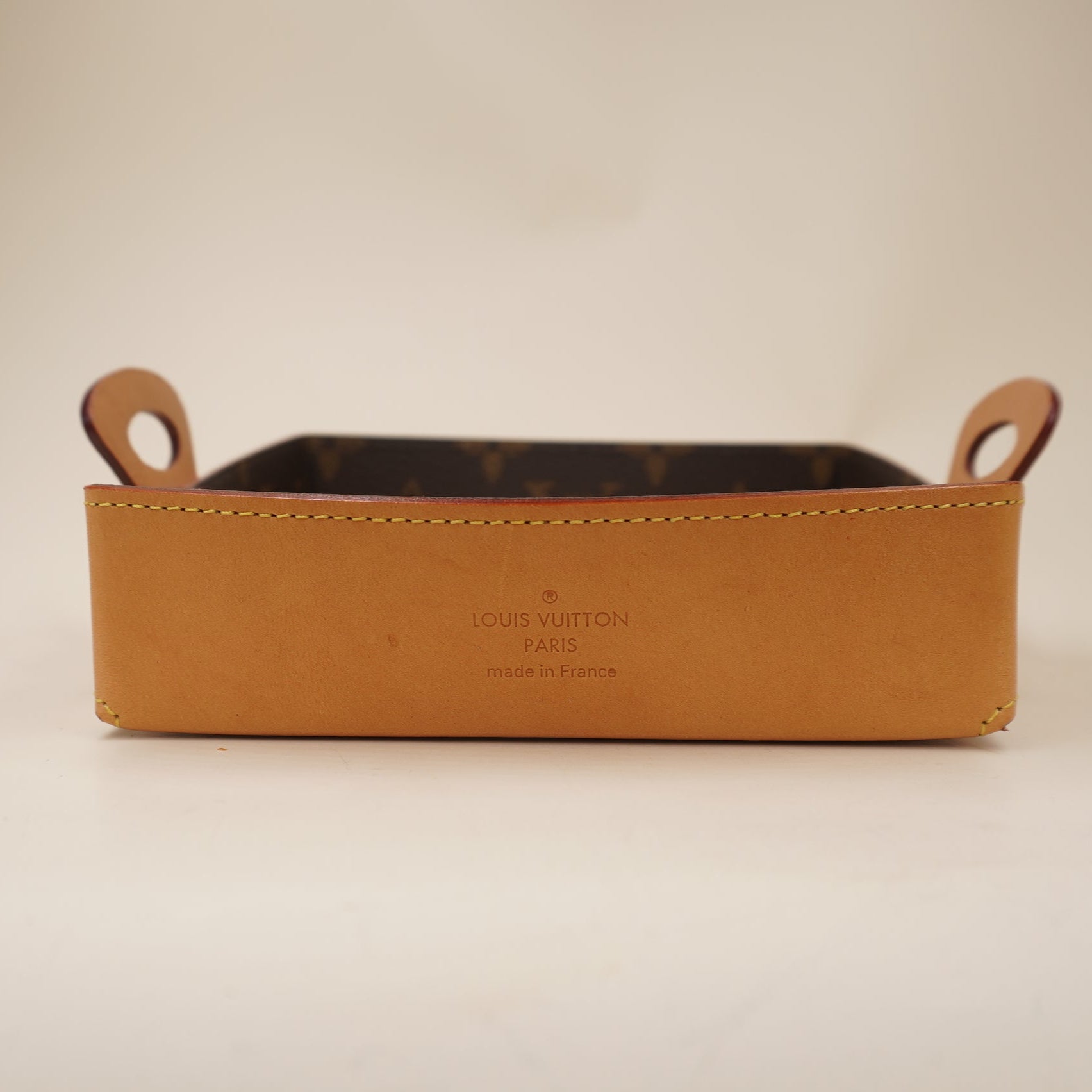 PRE-OWNED LV Monogram Canvas Georges Valet Tray PM