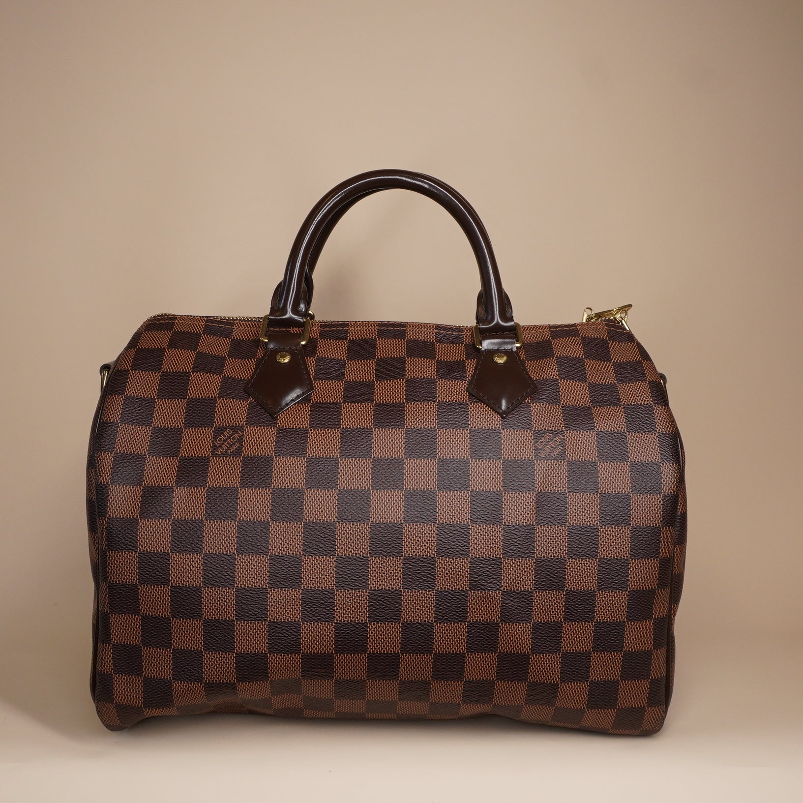 PRE-OWNED LV Damier Ebene Canvas Speedy 30 Bandouliere Shoulder Bag